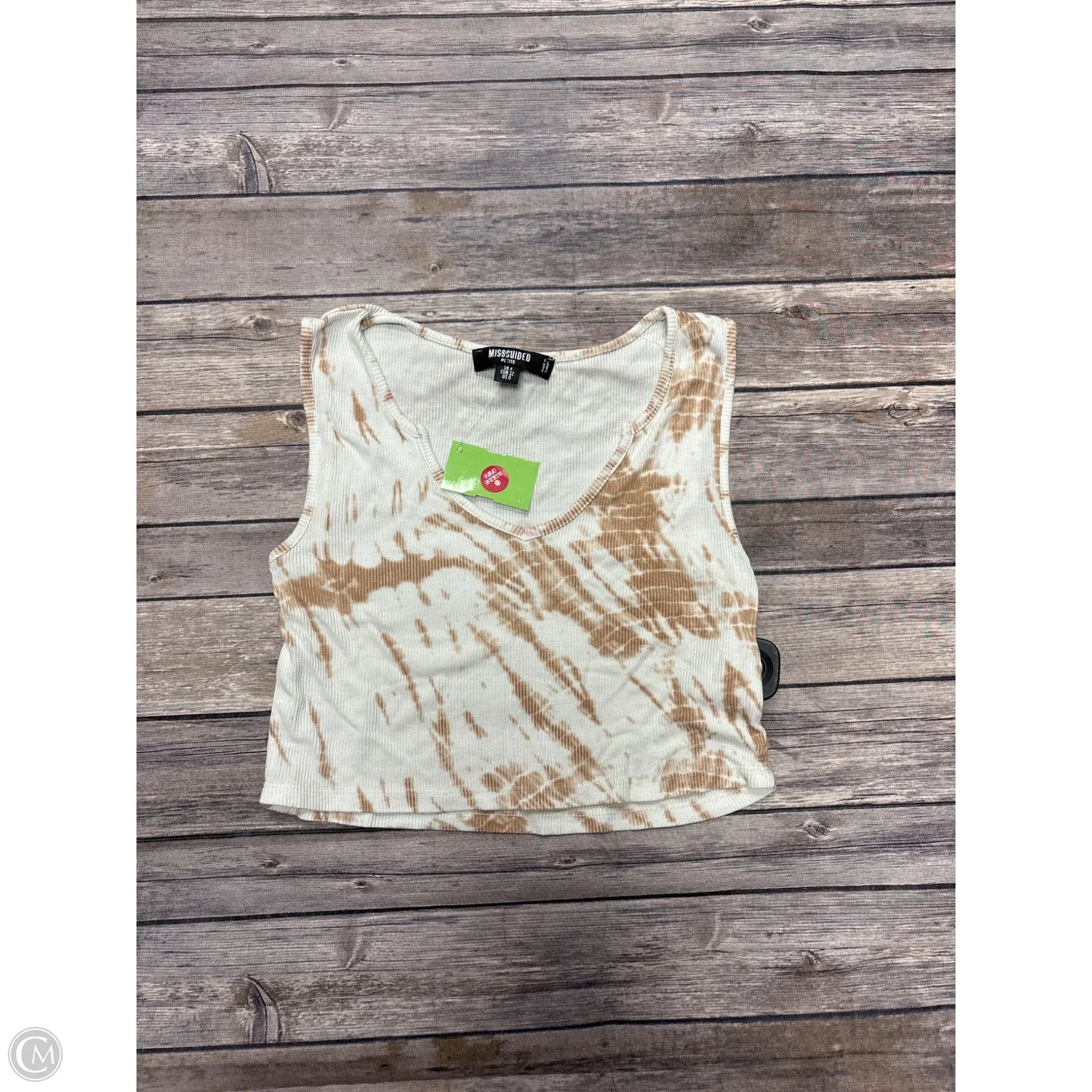 Tank Top By Missguided In Tie Dye Print, Size: Xs