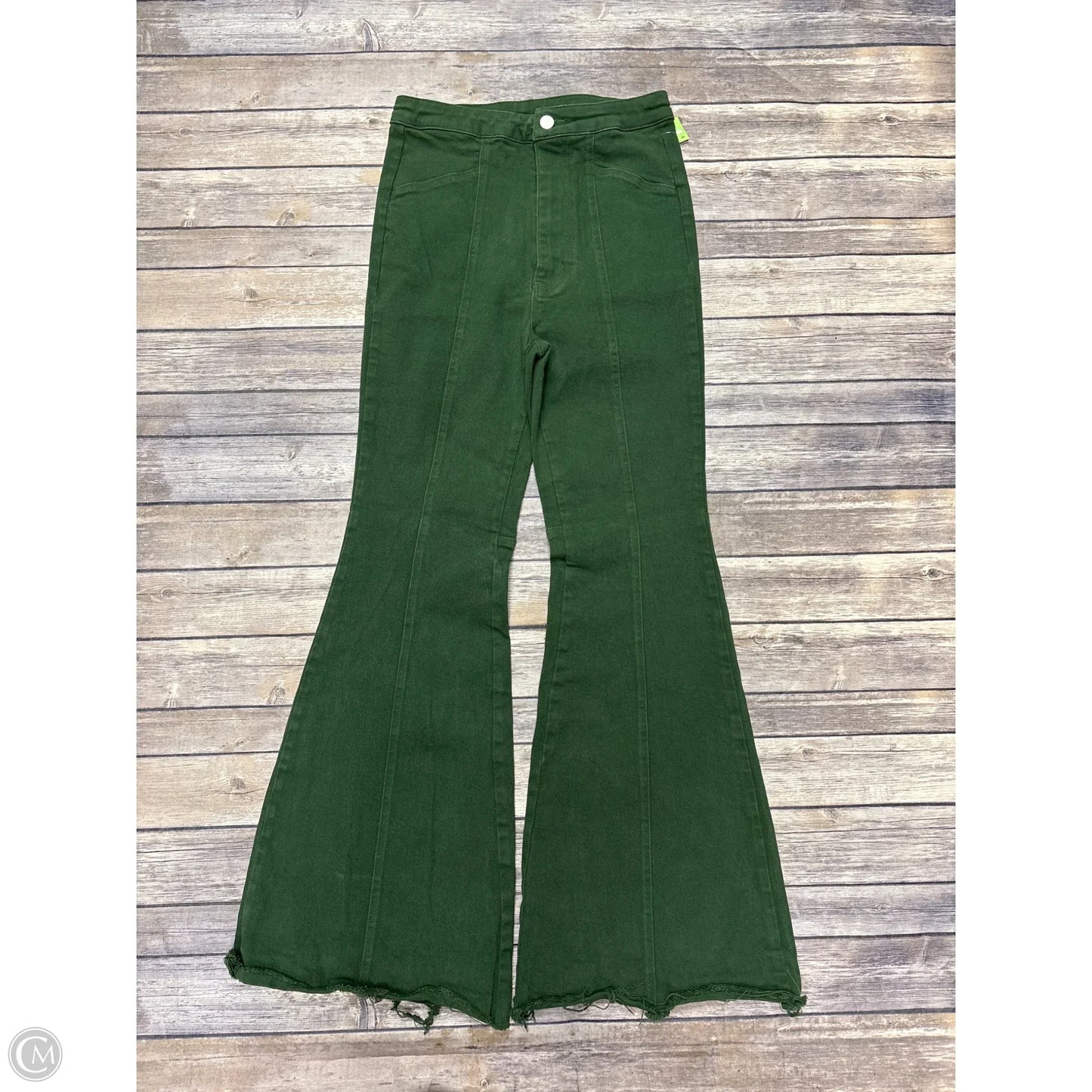 Jeans Wide Leg By Flying Tomato In Green, Size: M