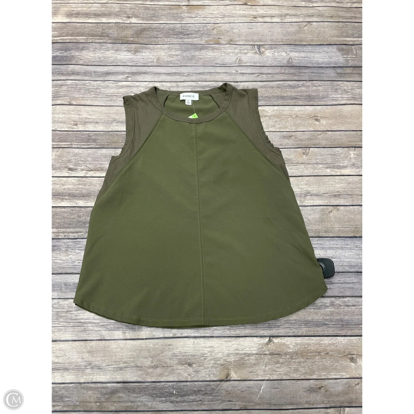 Top Sleeveless By Evereve In Green, Size: M