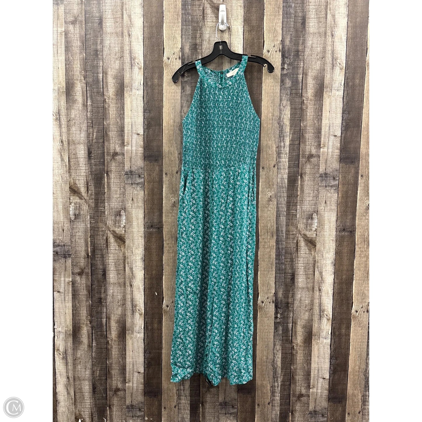 Dress Casual Maxi By Loft In Blue & Green, Size: S