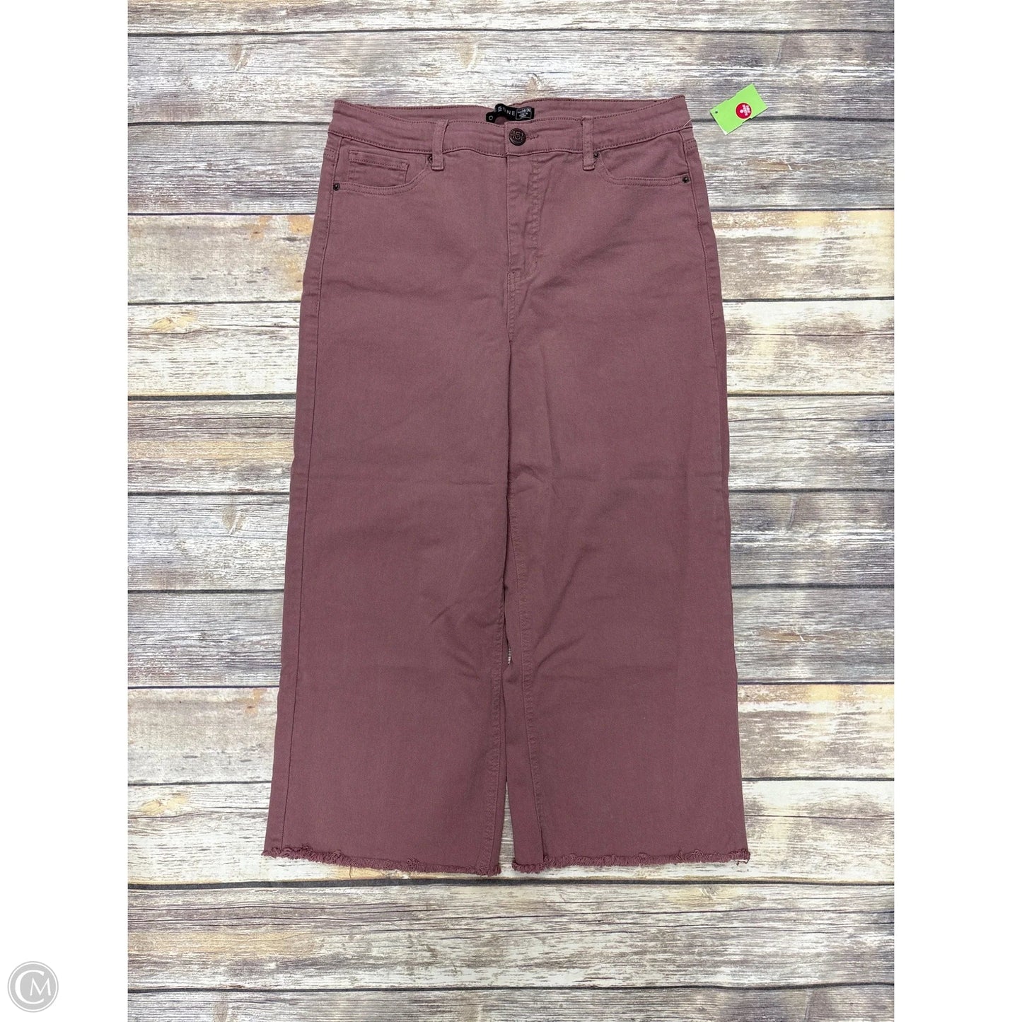 Pants Cropped By One 5 One In Mauve, Size: 14