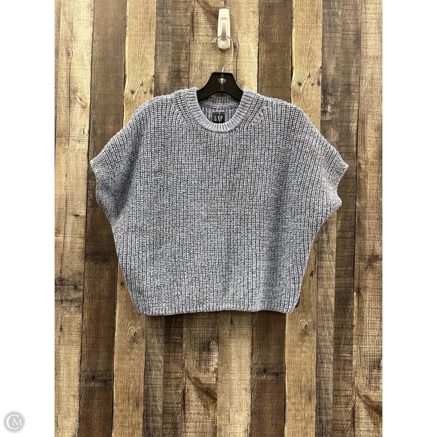 Sweater Short Sleeve By Gap In Blue, Size: Xs