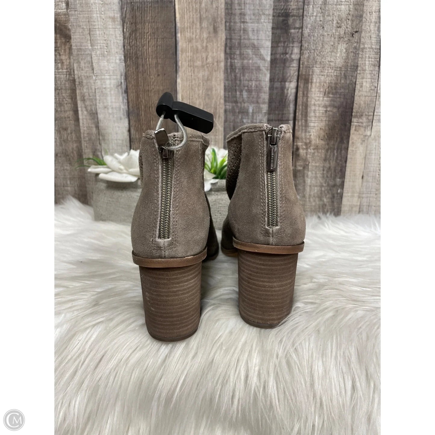 Boots Ankle Heels By Vince Camuto In Brown, Size: 8