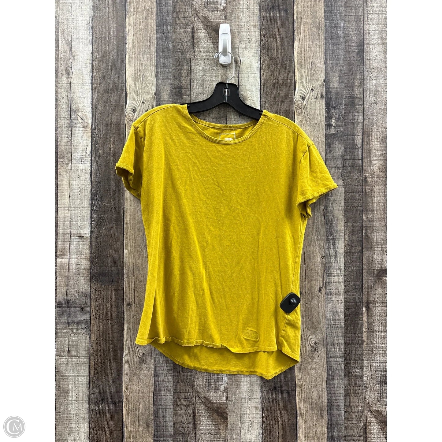 Athletic Top Short Sleeve By The North Face In Gold, Size: M