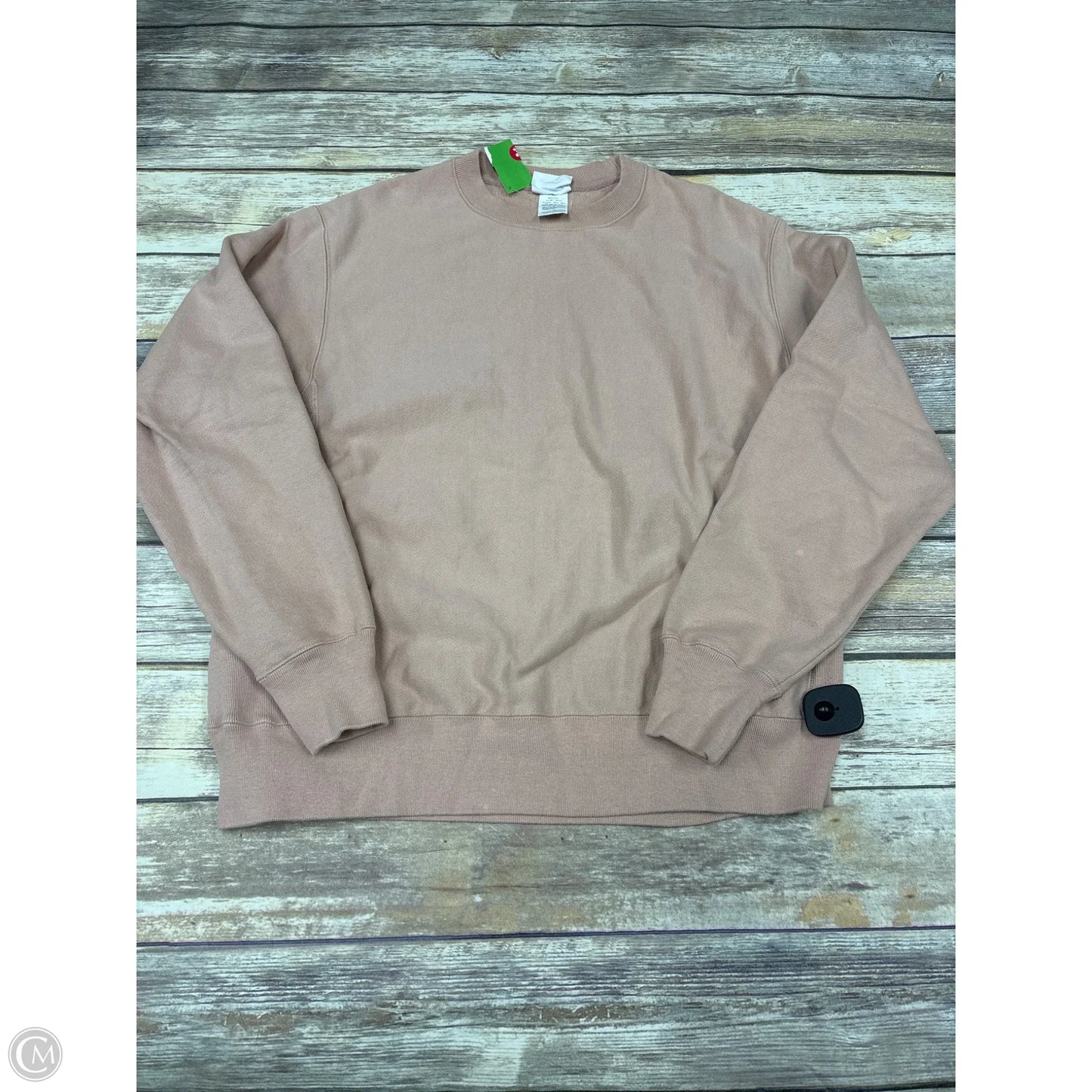 Athletic Sweatshirt Crewneck By Champion In Pink, Size: L
