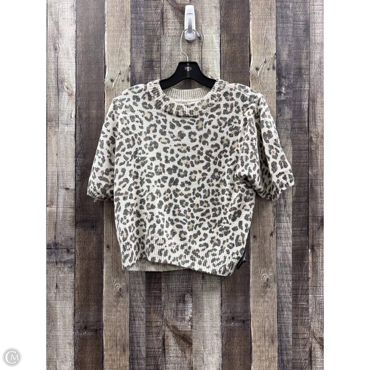 Sweater Short Sleeve By Sincerely Jules In Animal Print, Size: L