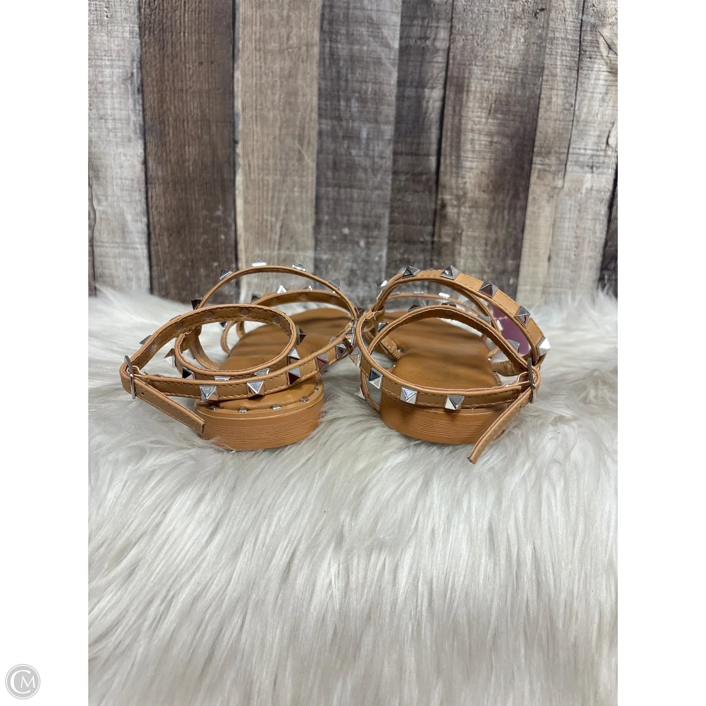 Sandals Flats By Nicole Miller In Tan, Size: 6.5