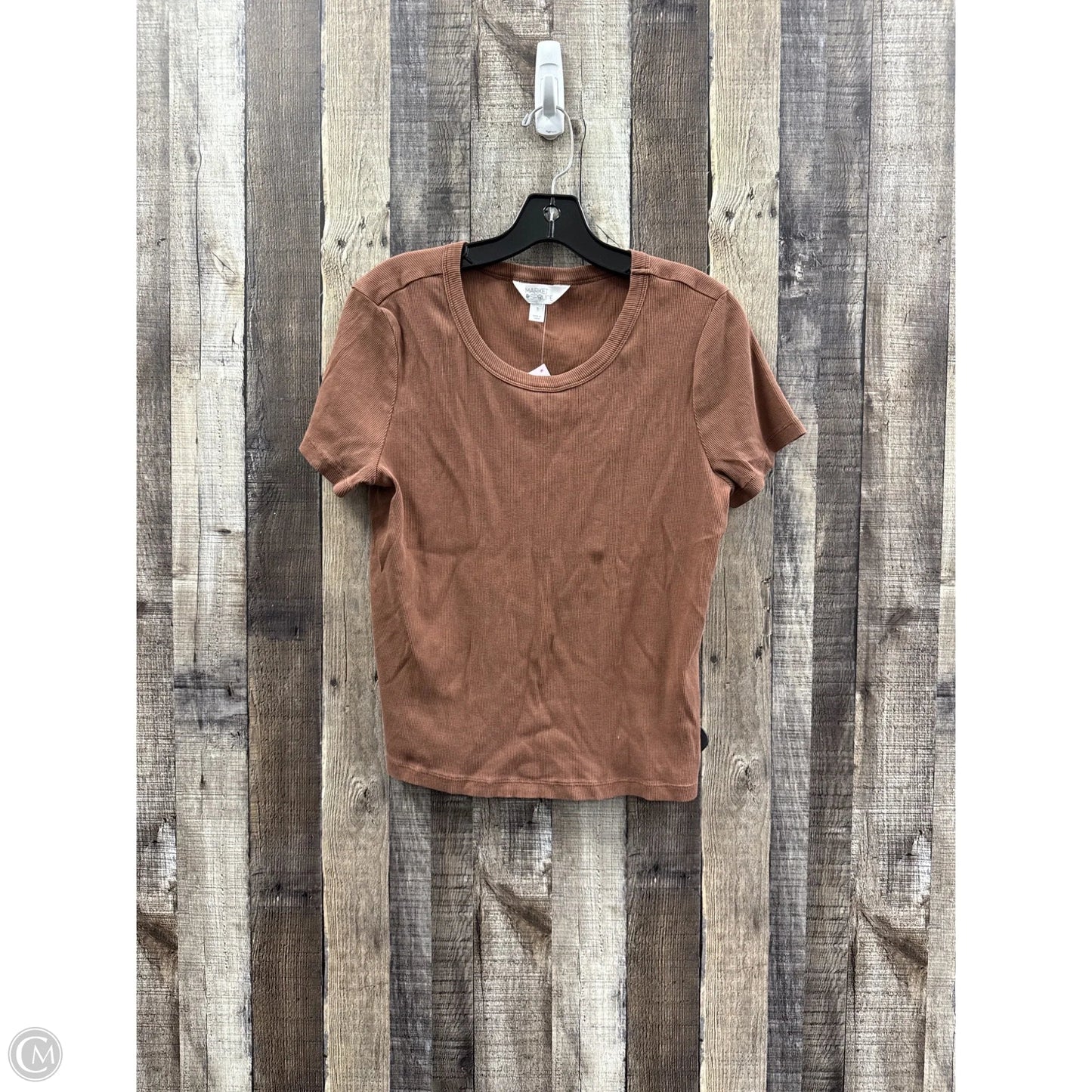 Top Short Sleeve By Market & Spruce In Brown, Size: Xl