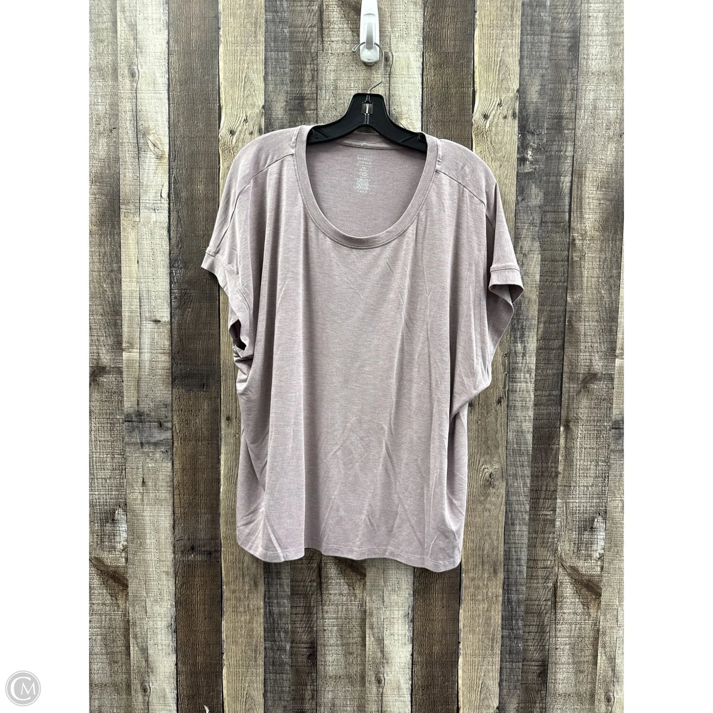 Top Short Sleeve By Cme In Purple, Size: Xxl