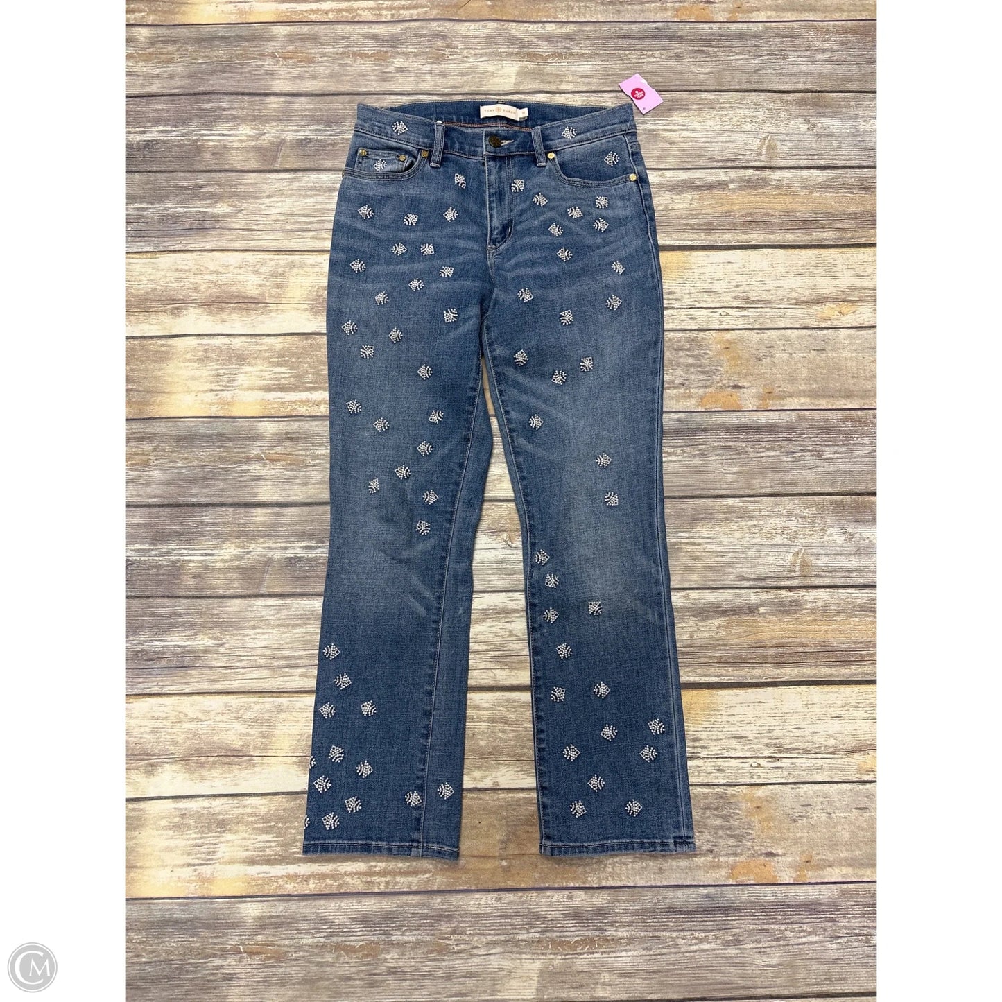 Jeans Designer By Tory Burch In Blue Denim, Size: 2
