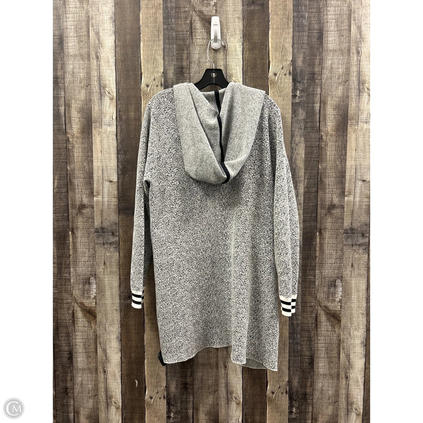 Sweater Cardigan By Cme In Black & White, Size: S