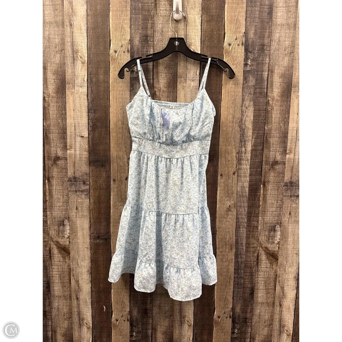 Dress Casual Short By Cmf In Blue & White, Size: S