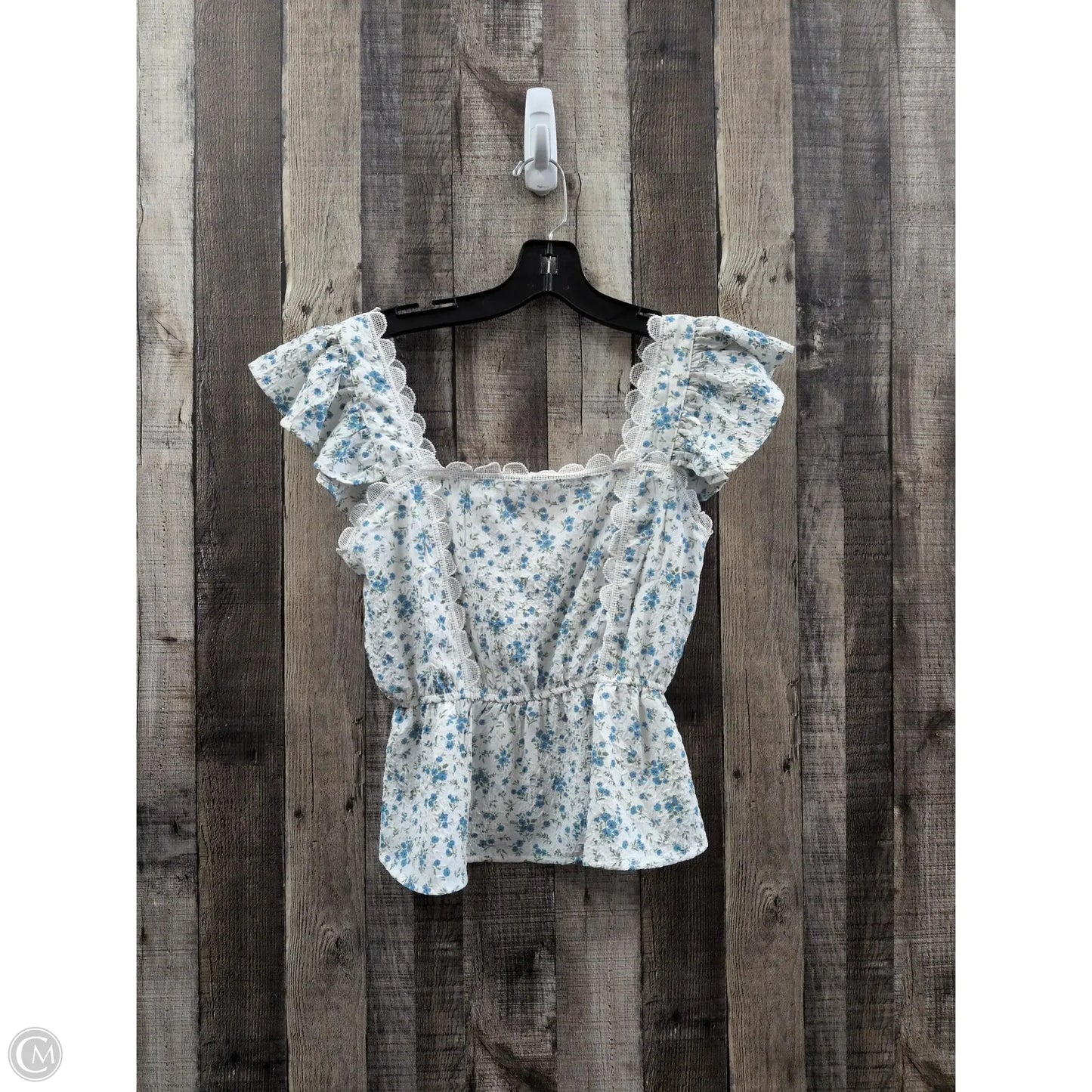 Top Sleeveless By E&m In Floral Print, Size: S