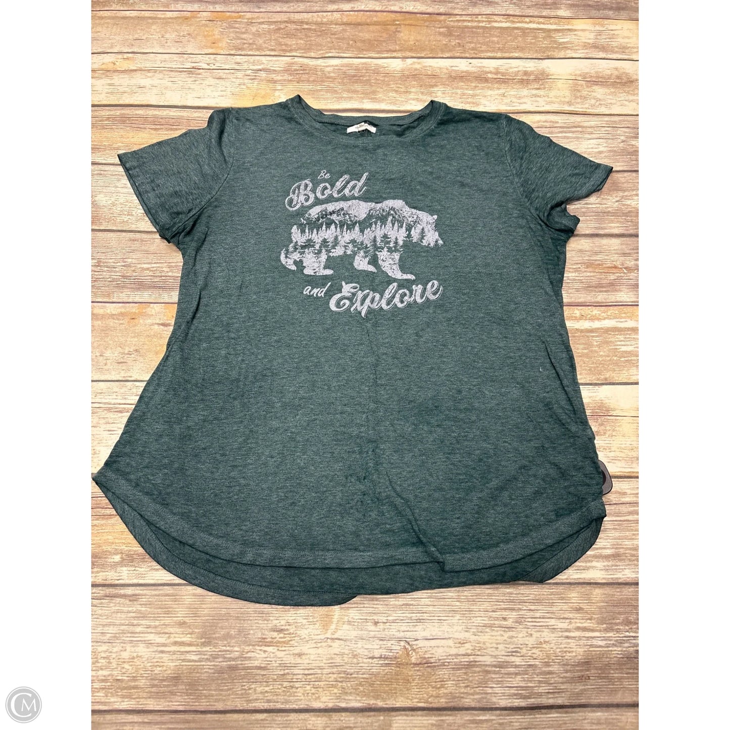 Top Short Sleeve By Maurices In Green, Size: Xl