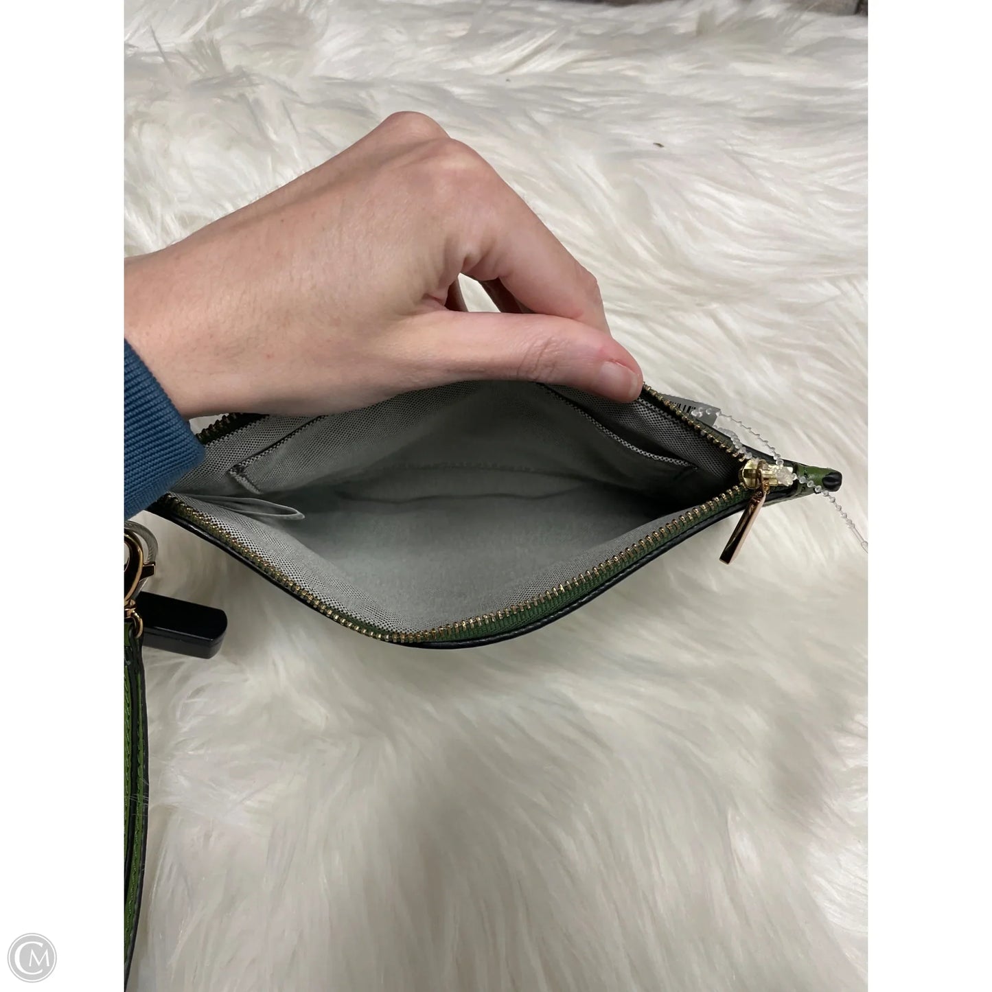 Wristlet Leather By Fossil, Size: Medium