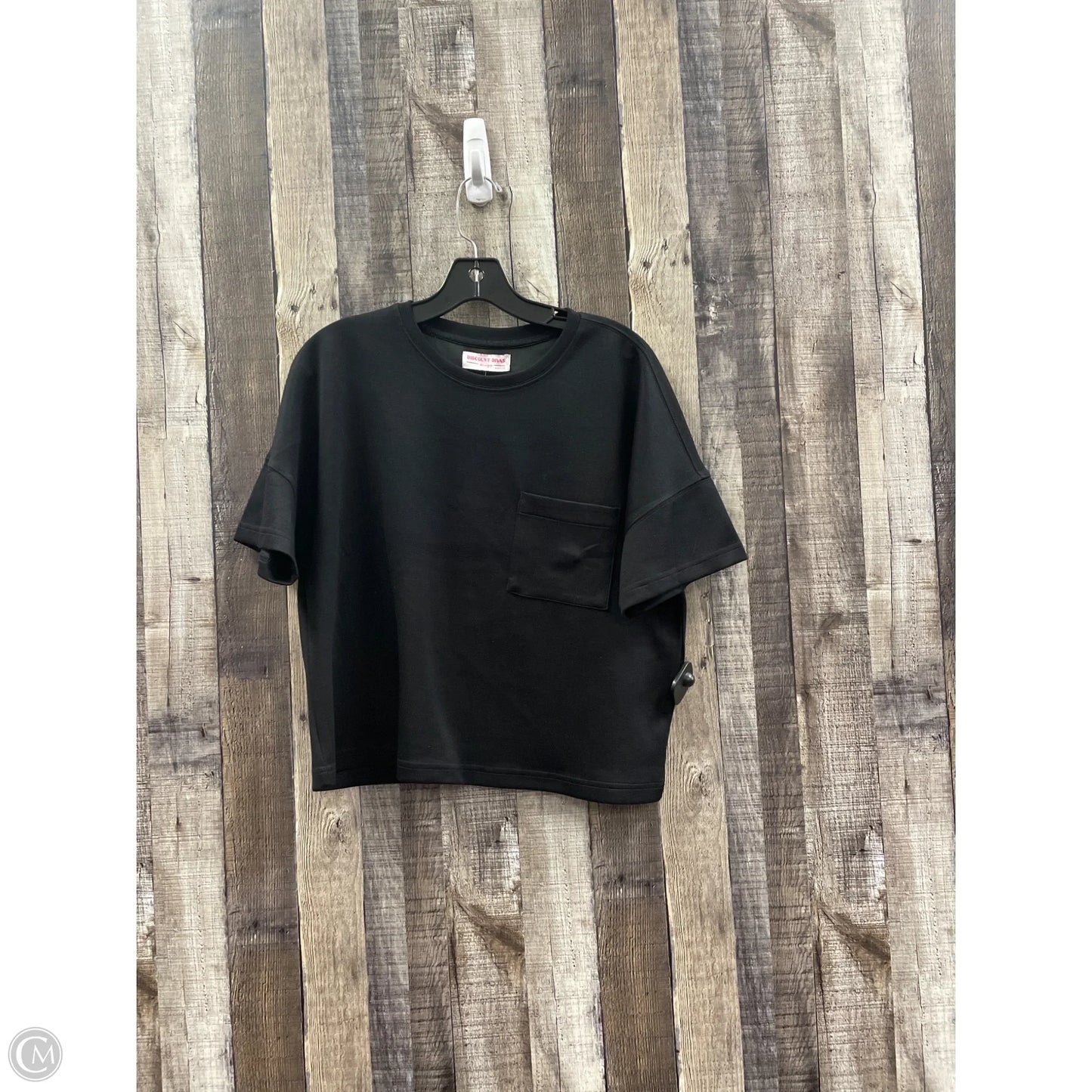 Top Short Sleeve Basic By Cme In Black, Size: L