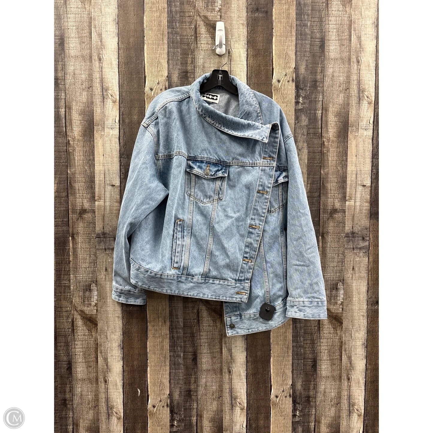 Jacket Denim By Target-designer In Blue Denim, Size: L