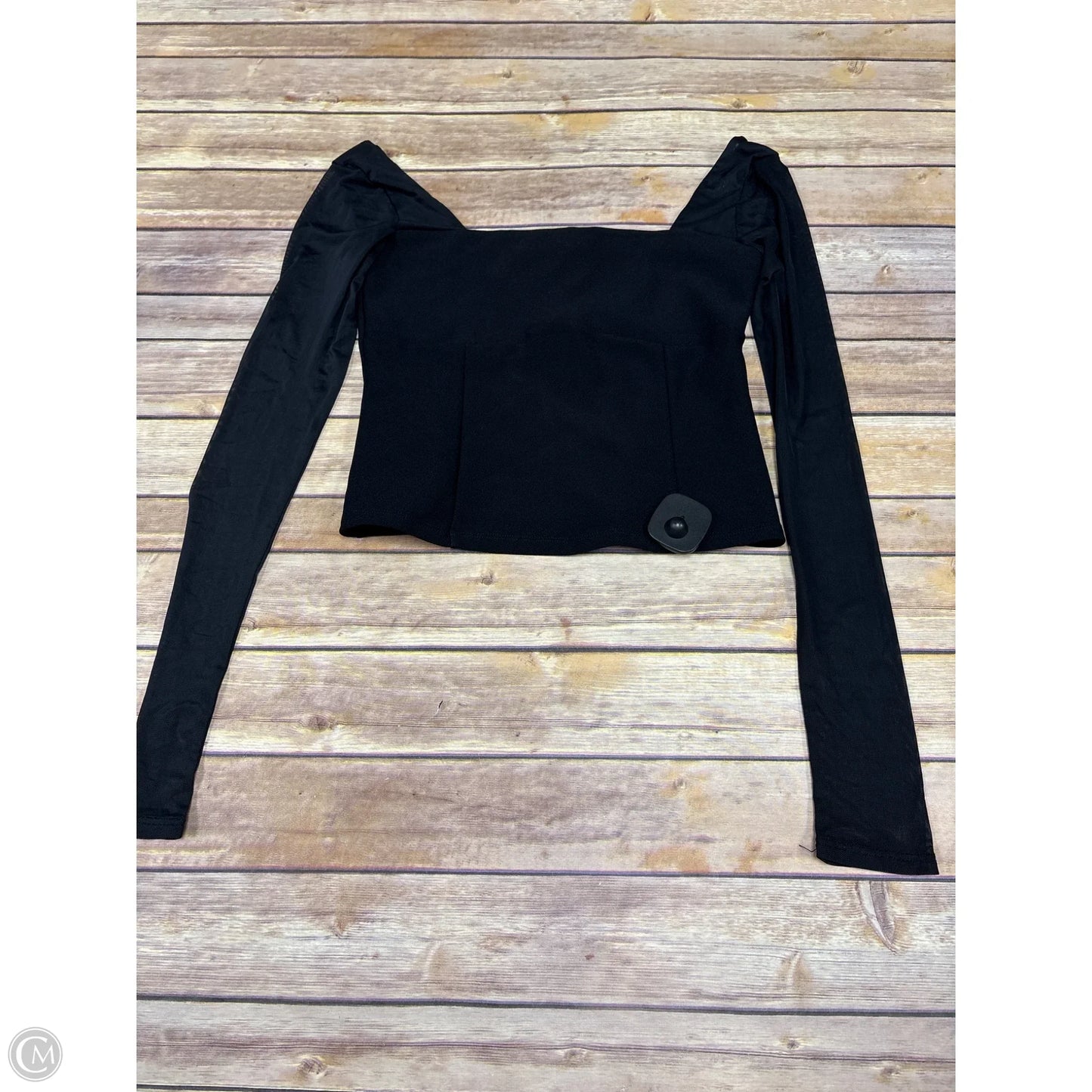 Top Long Sleeve By Abercrombie And Fitch In Black, Size: S