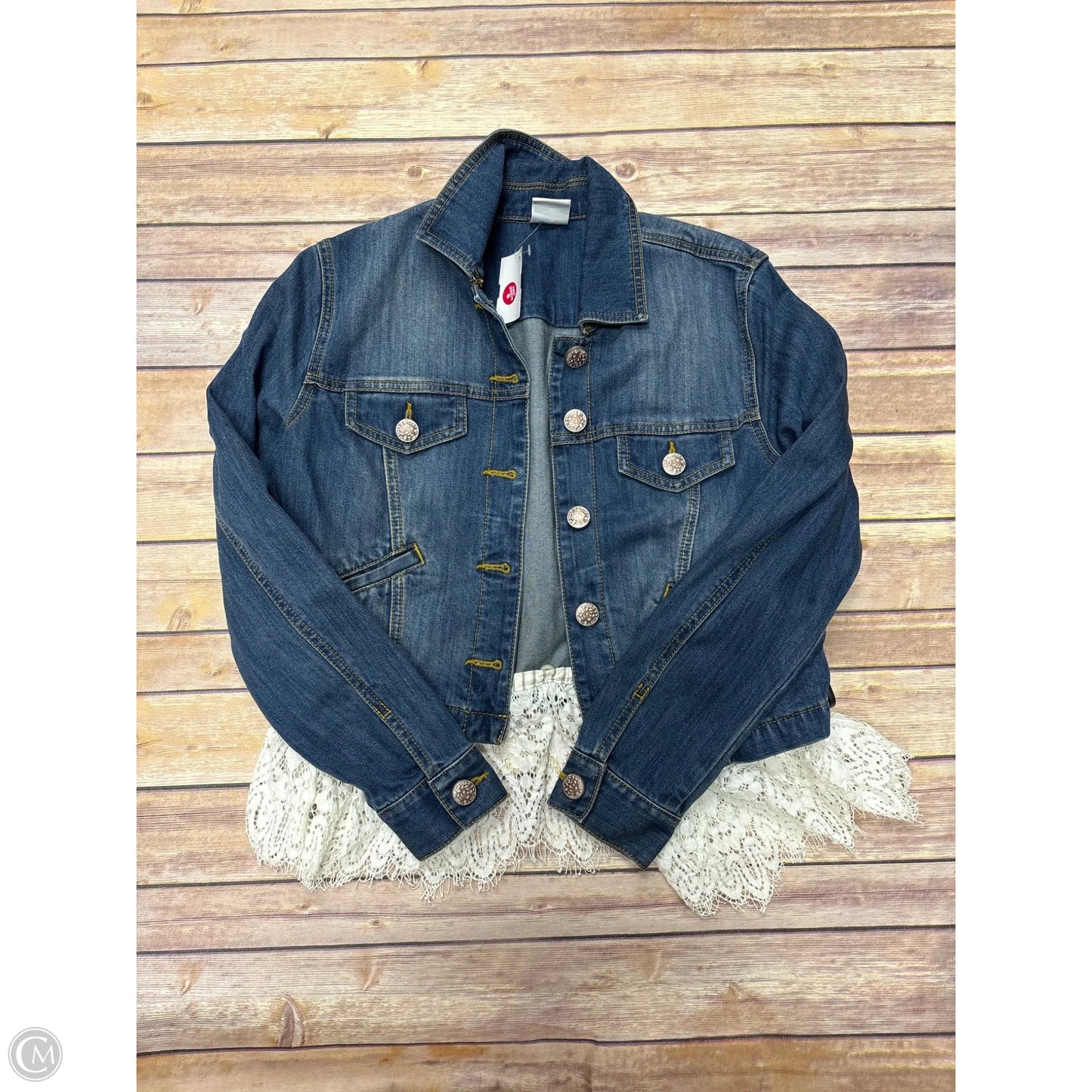 Jacket Denim By Cabi In Blue Denim, Size: S