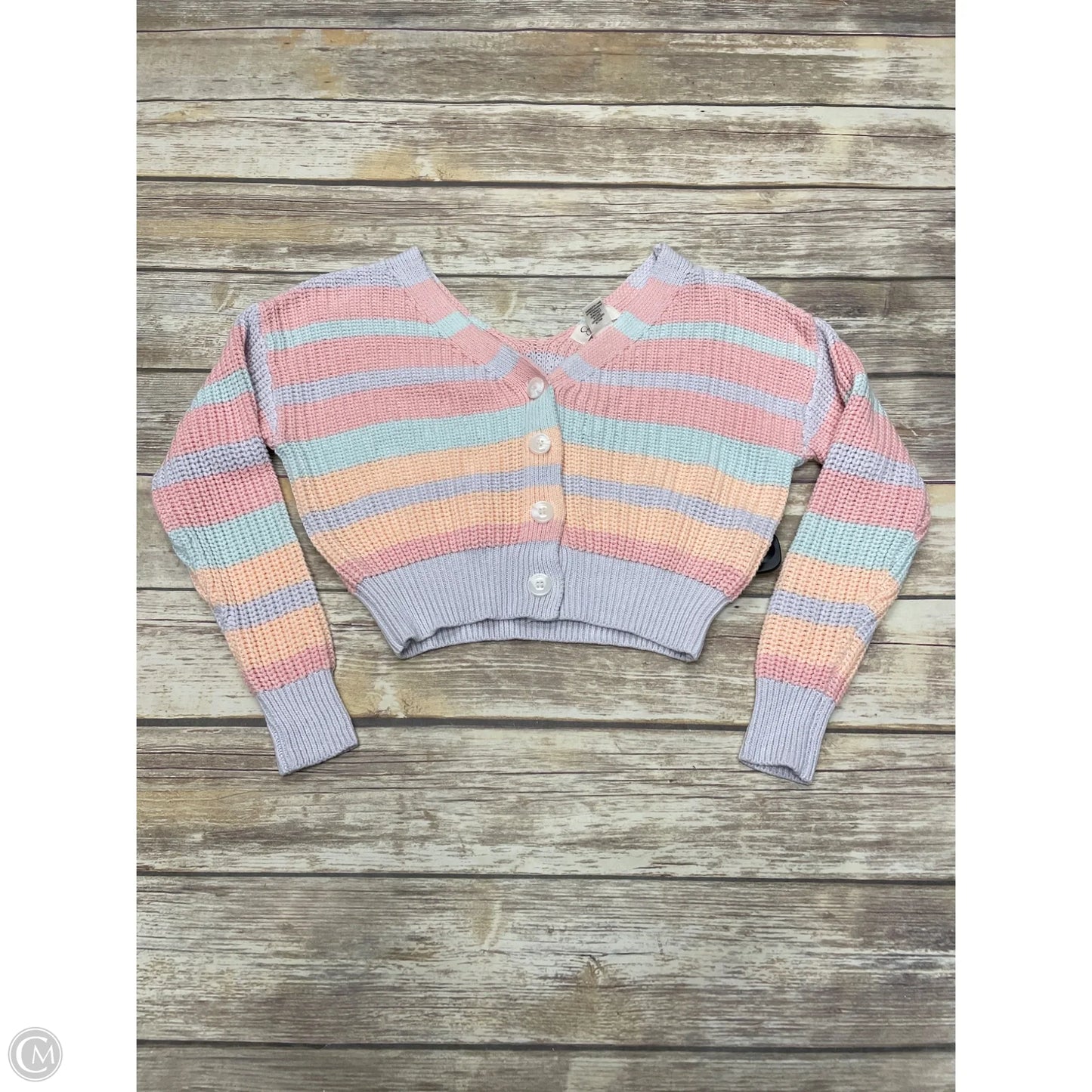 Sweater Cardigan By Jessica Simpson In Multi-colored, Size: Xs