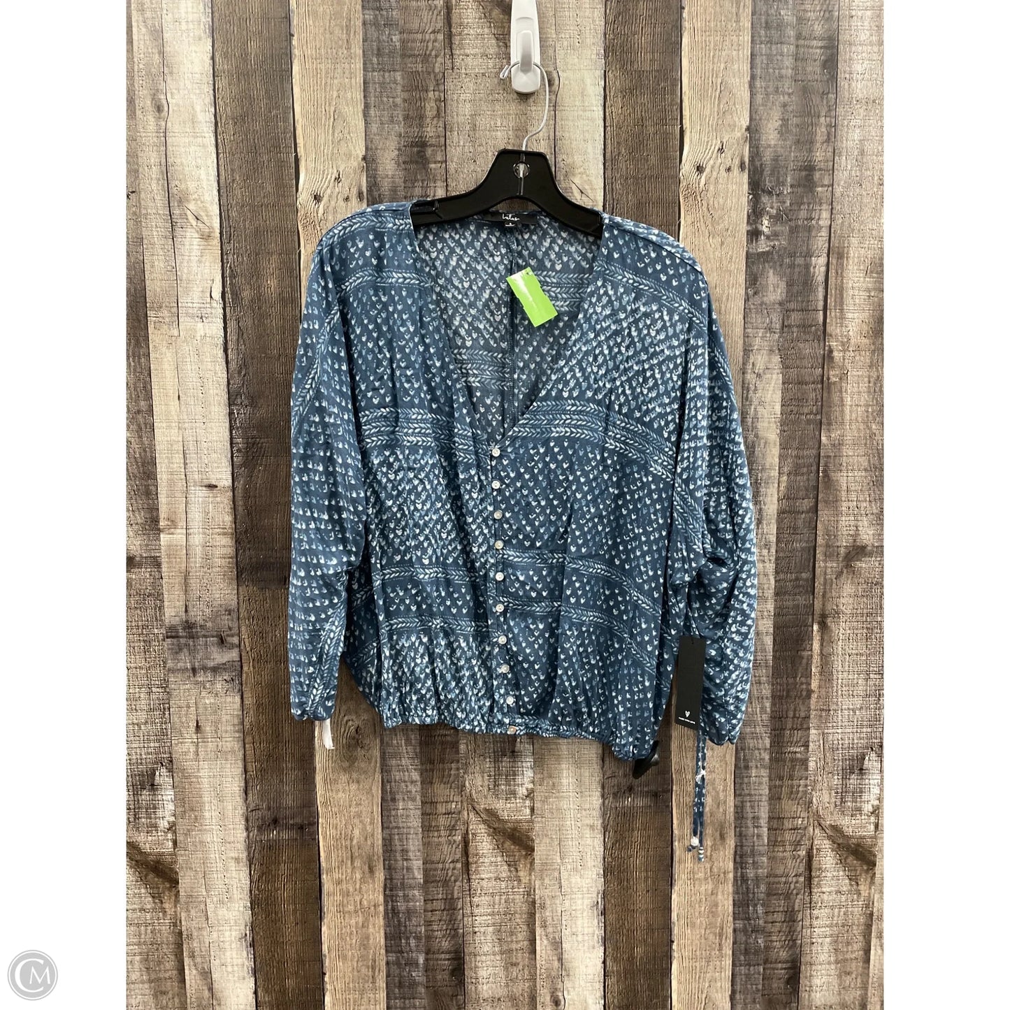 Top Long Sleeve By Lulus In Blue, Size: S