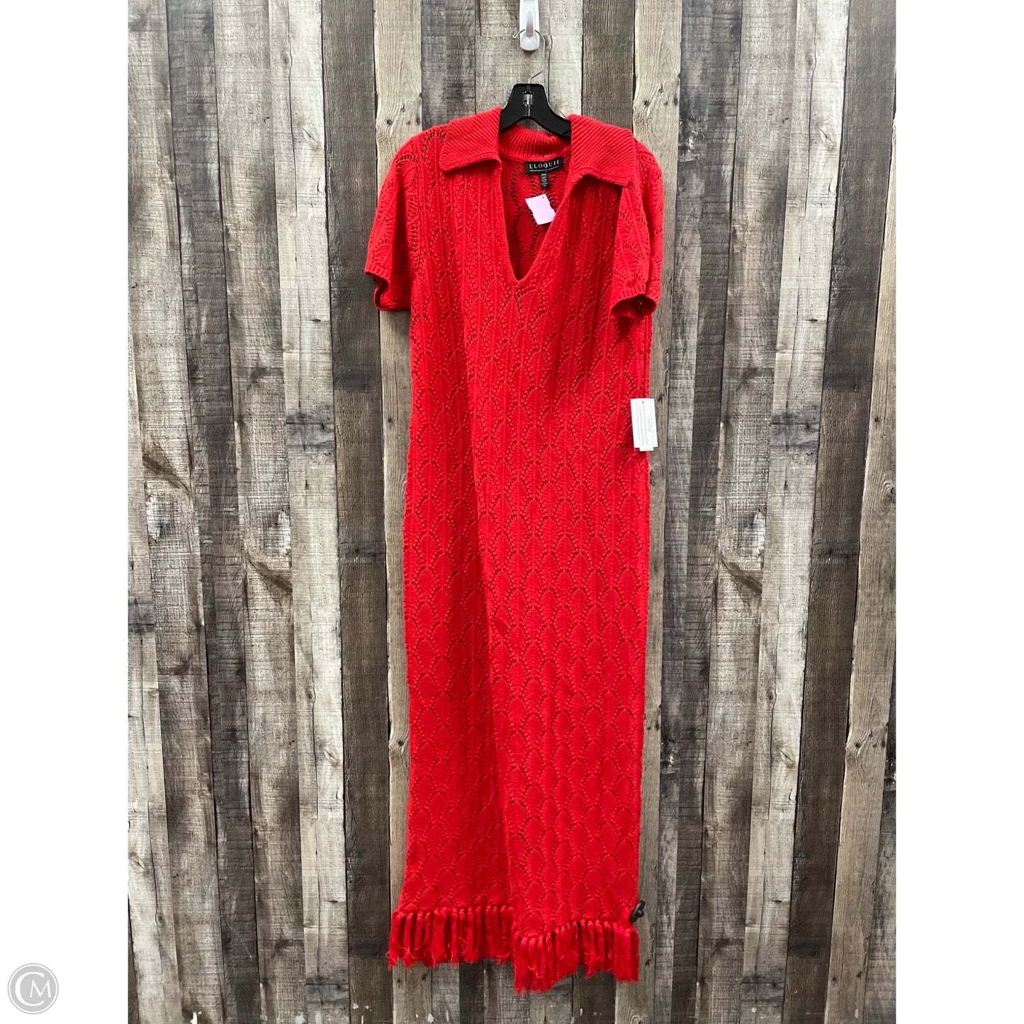 Dress Casual Maxi By Eloquii In Red, Size: L