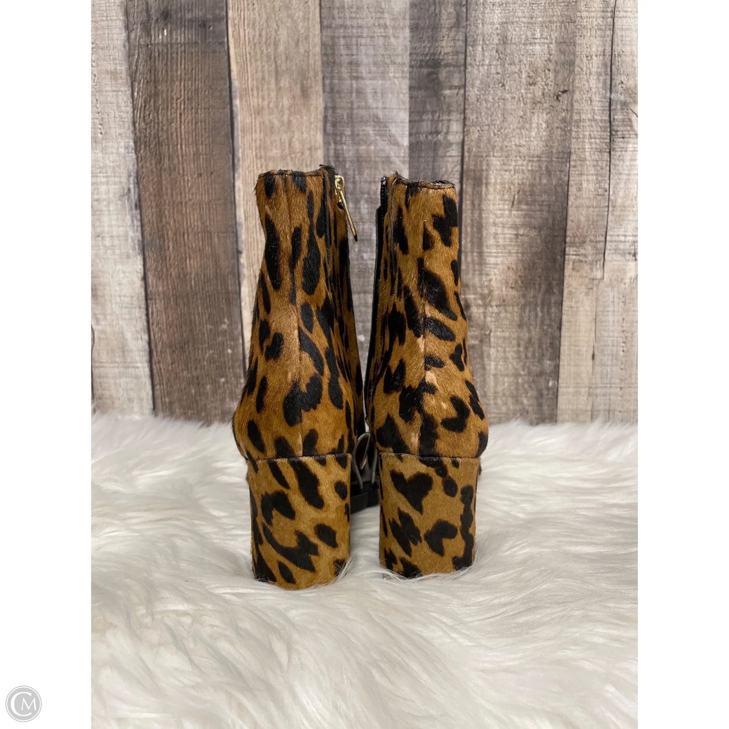 Boots Ankle Heels By Sam Edelman In Animal Print, Size: 7