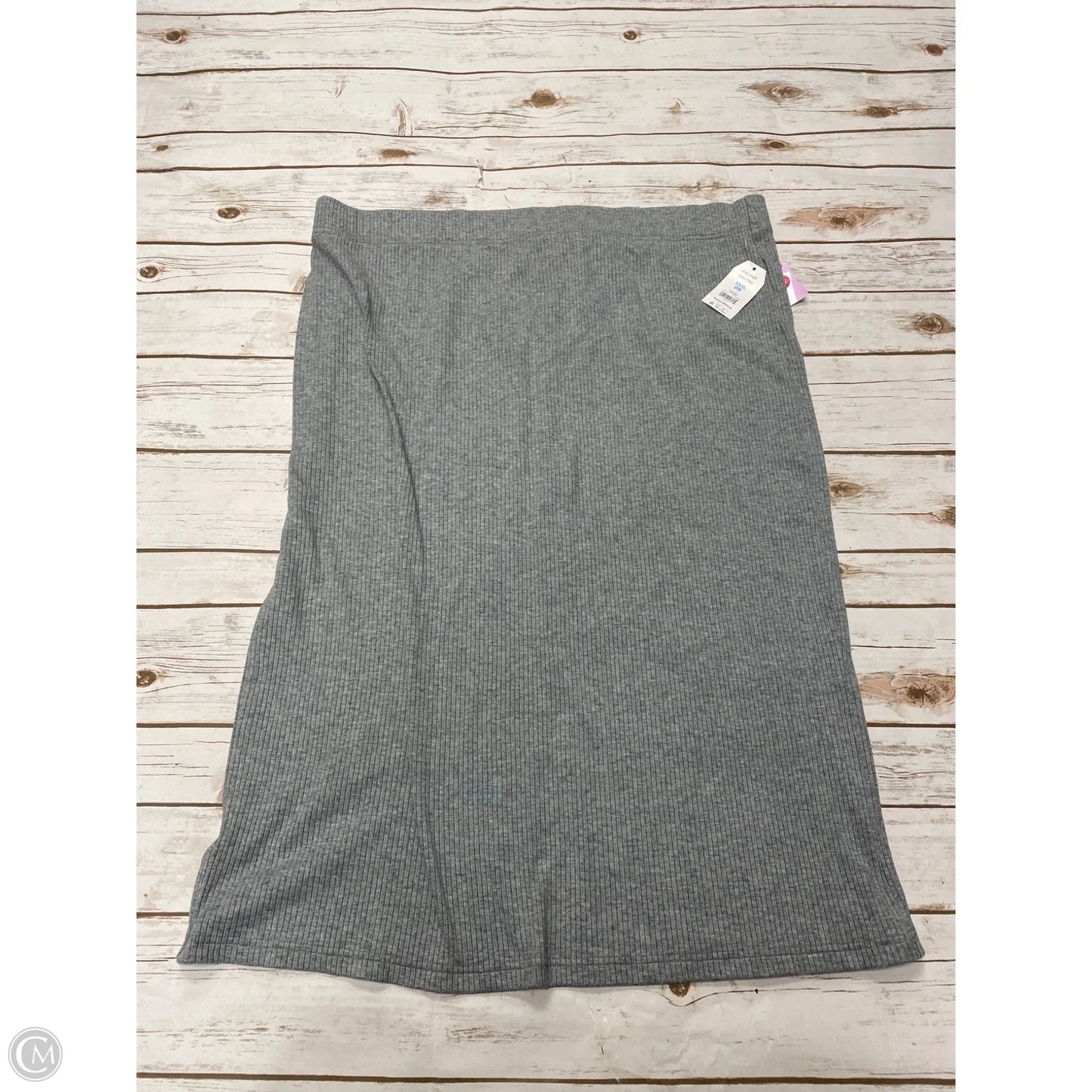 Skirt Maxi By Time And Tru In Grey, Size: Xxl