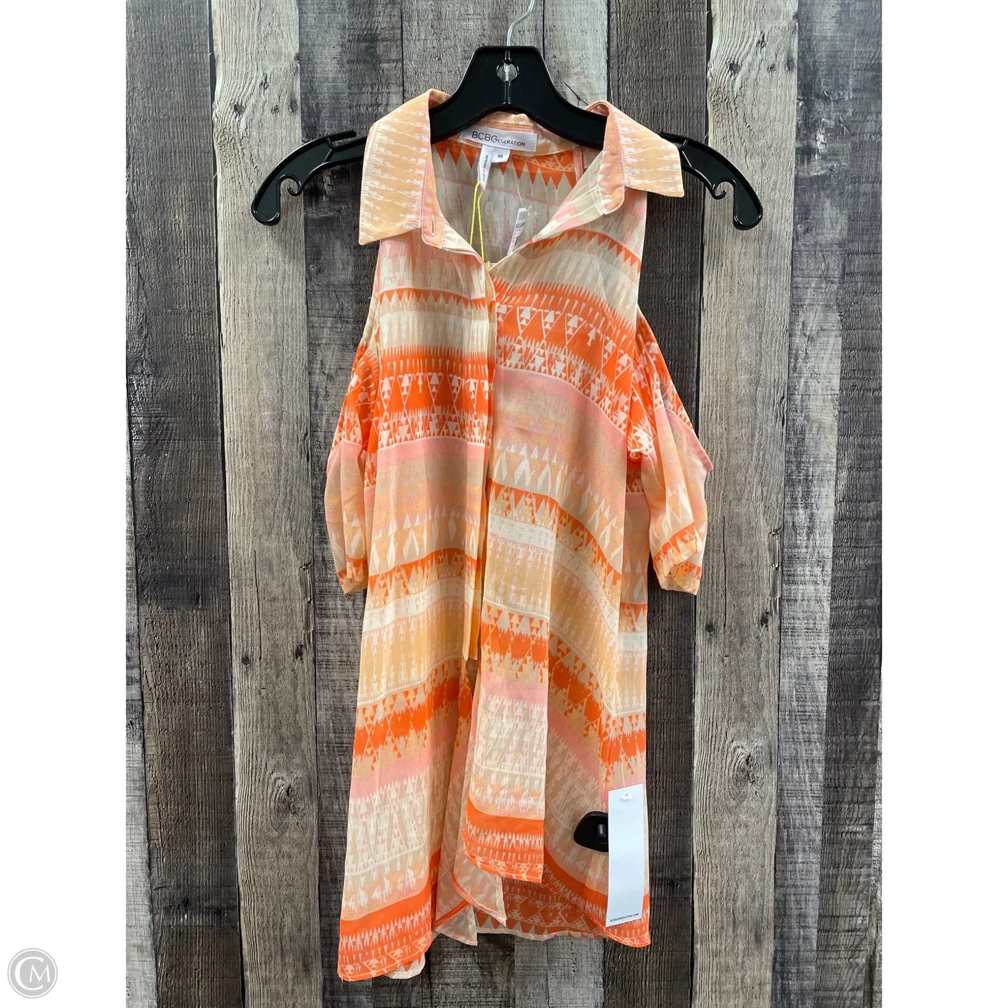 Top Sleeveless By Bcbgeneration In Peach, Size: Xs