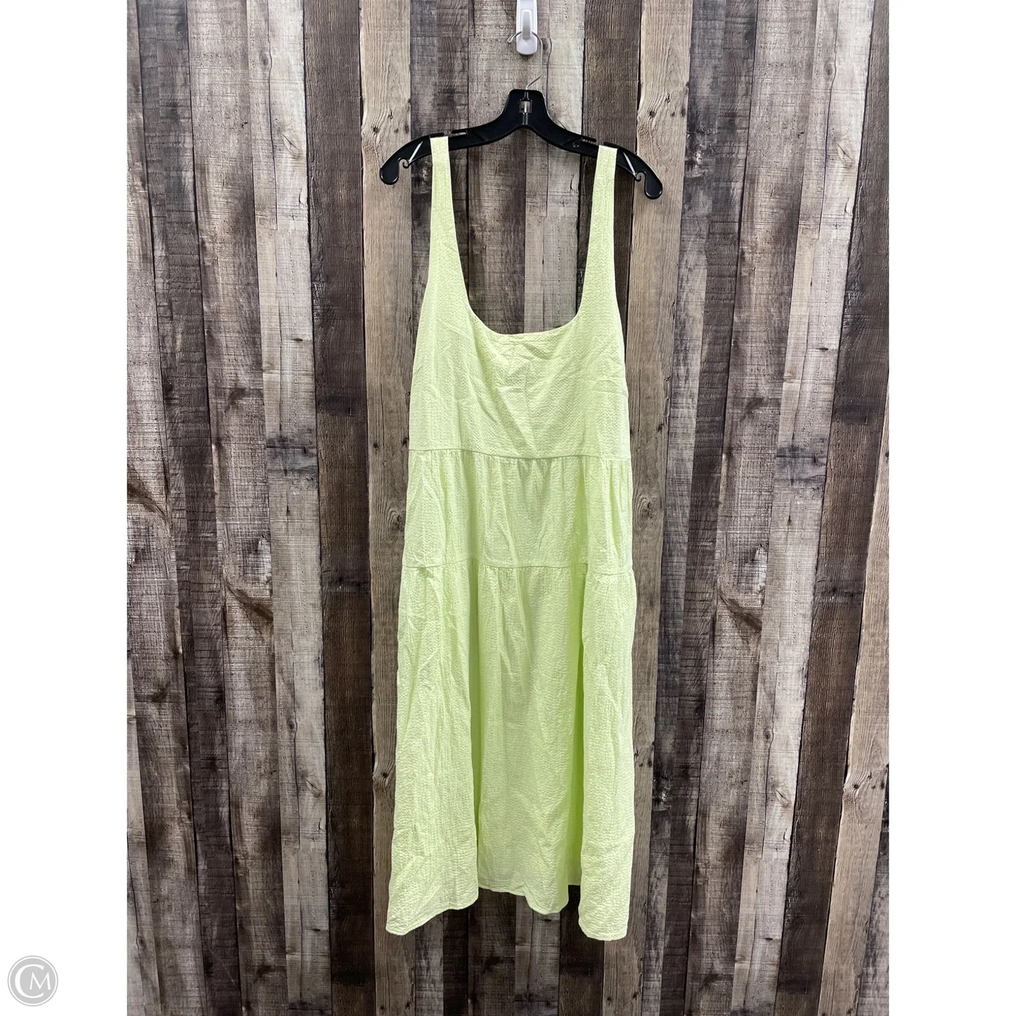 Dress Casual Midi By Ava & Viv In Green, Size: 2x