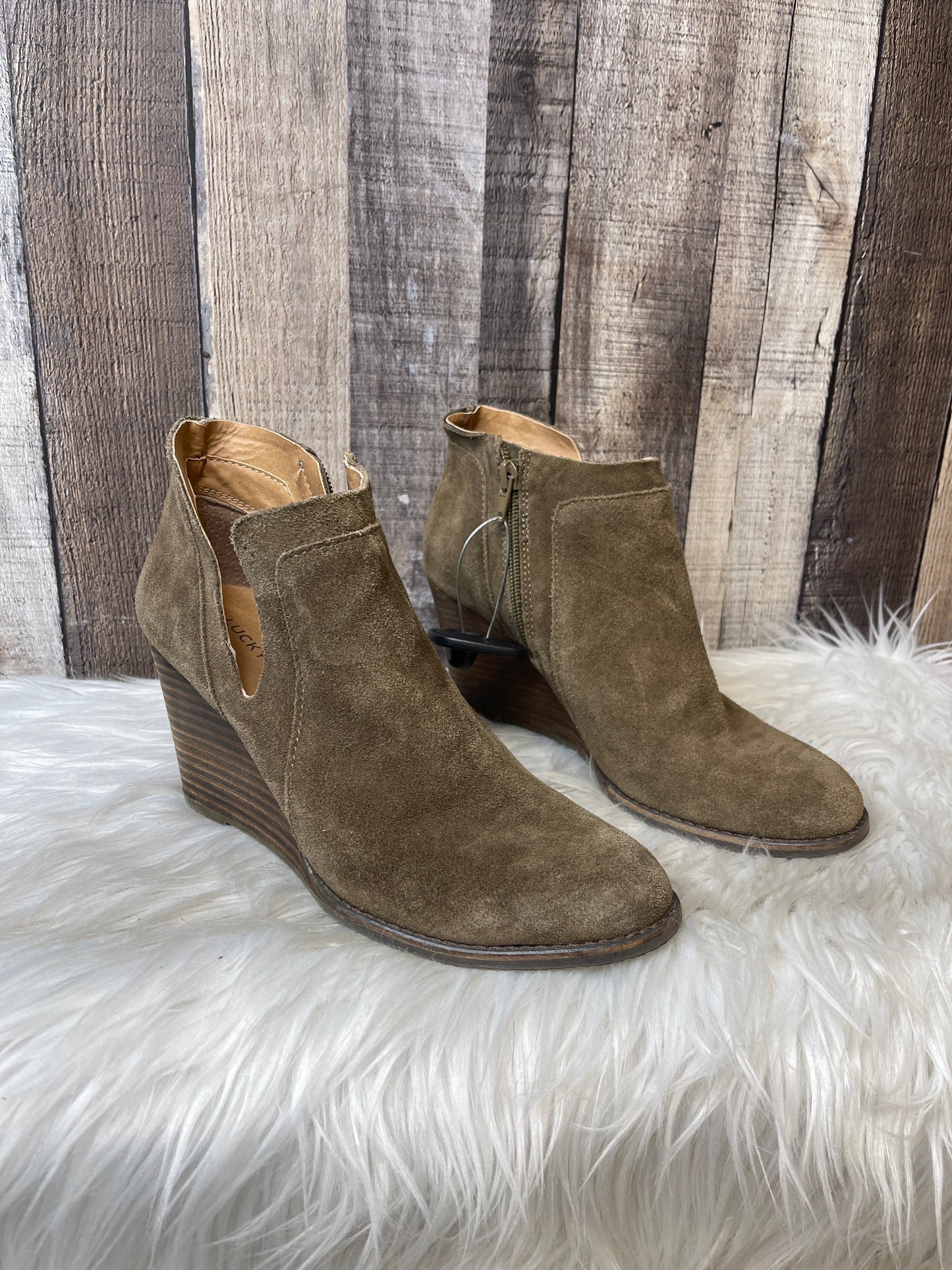 Boots Ankle Heels By Lucky Brand Size: 8