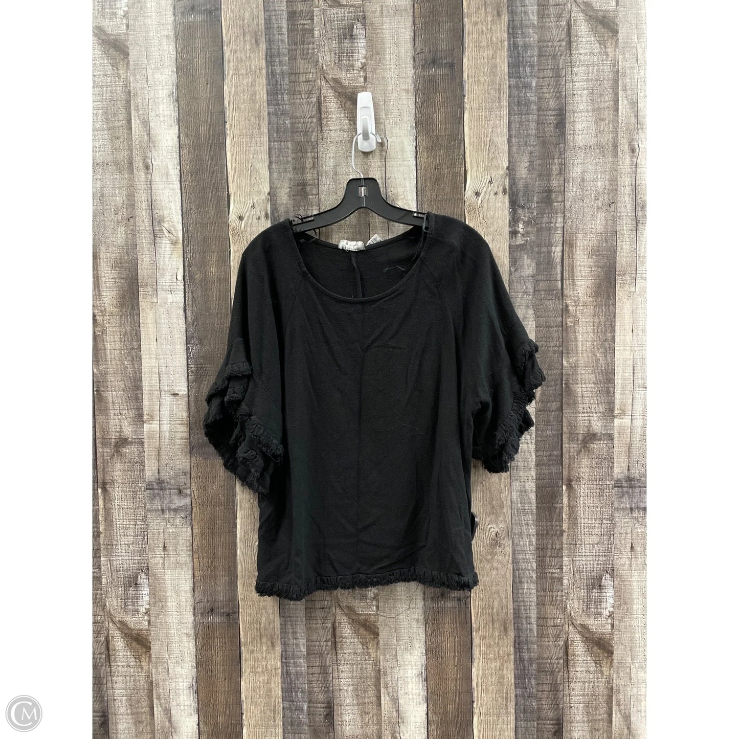 Top Short Sleeve By Umgee In Black, Size: L