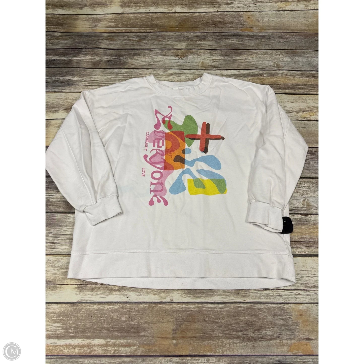 Athletic Sweatshirt Crewneck By Lululemon In White, Size: Xl