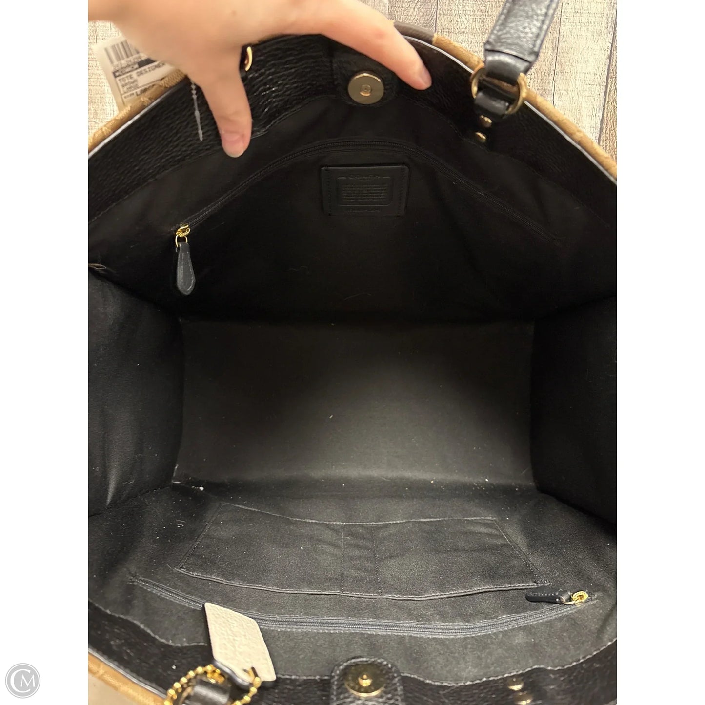 Tote Designer By Coach, Size: Large