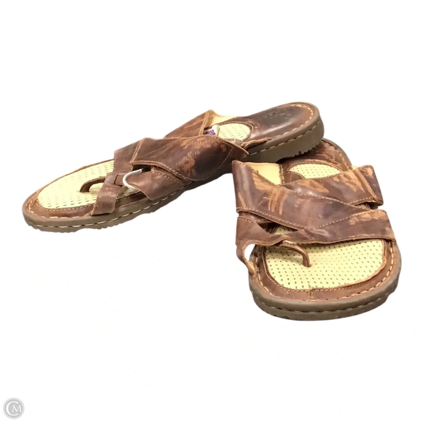Sandals Flats By Born In Brown, Size: 11