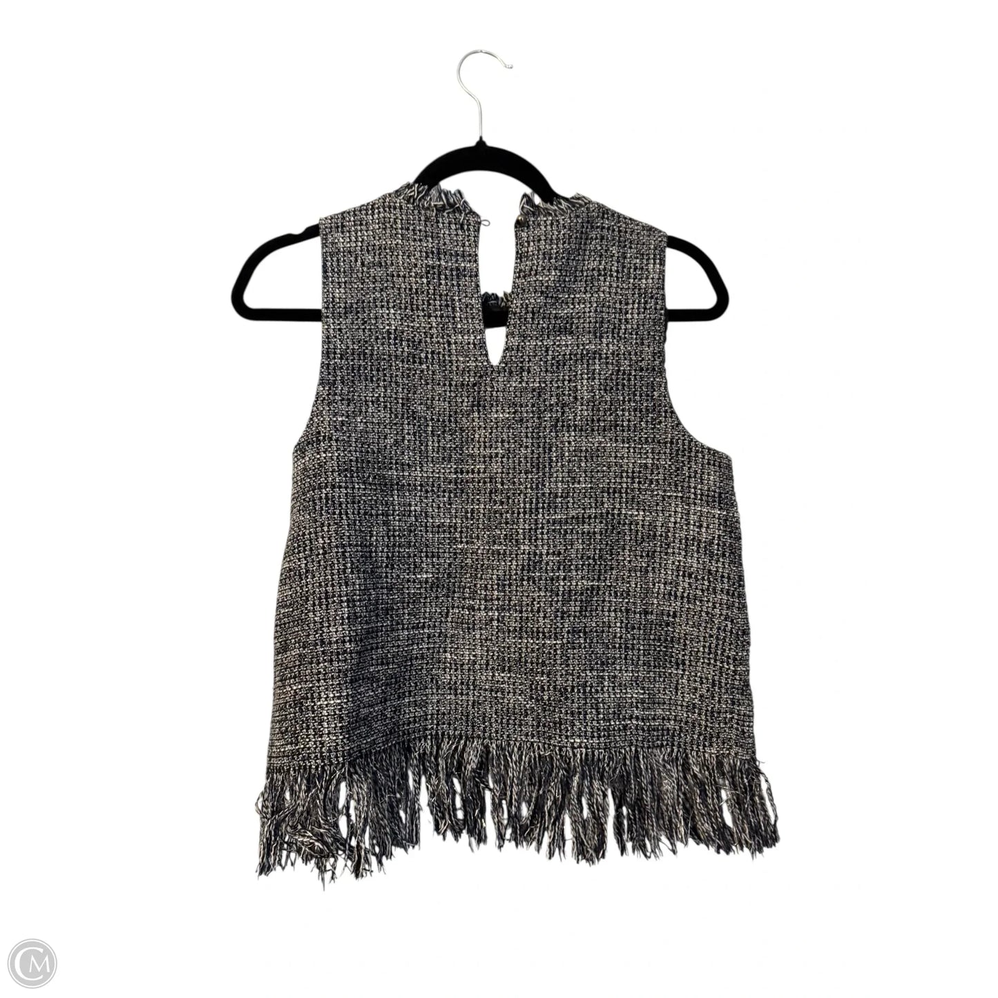 Top Sleeveless By Mudpie In Blue & White, Size: S