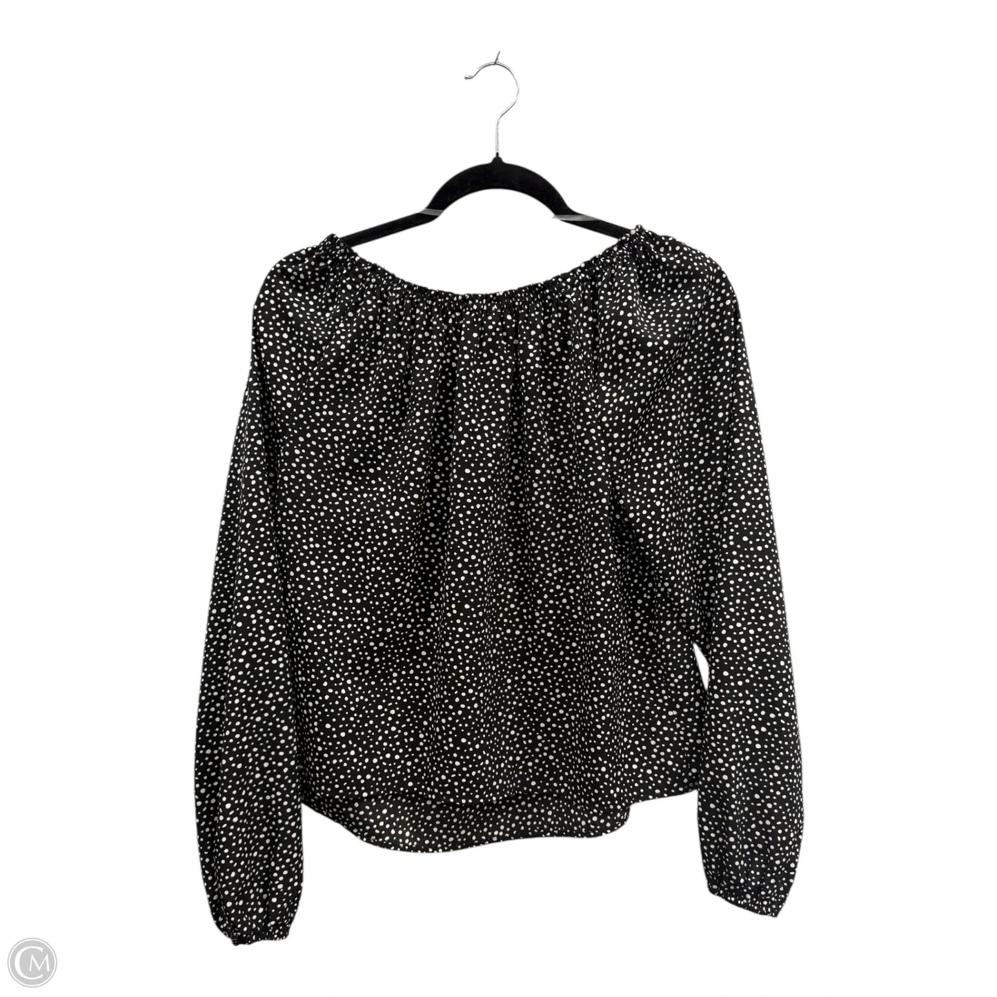 Blouse Long Sleeve By Sanctuary In Black & White, Size: Xs