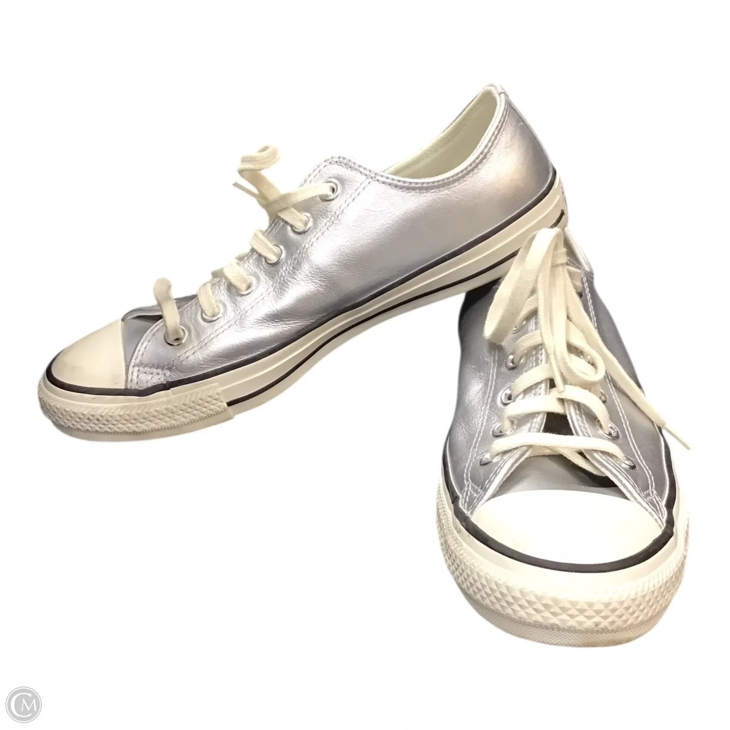 Shoes Sneakers By Converse In Silver, Size: 9.5