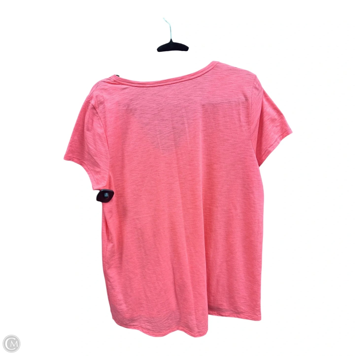 Top Short Sleeve Designer By Lilly Pulitzer In Coral, Size: Xl