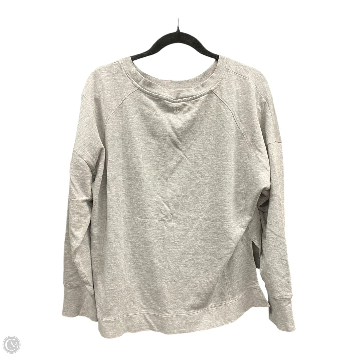 Athletic Sweatshirt Crewneck By Sweaty Betty In Grey, Size: Xl