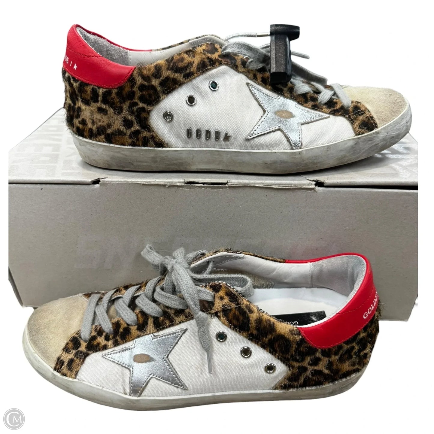 Shoes Luxury Designer By Golden Goose In Animal Print, Size: 7