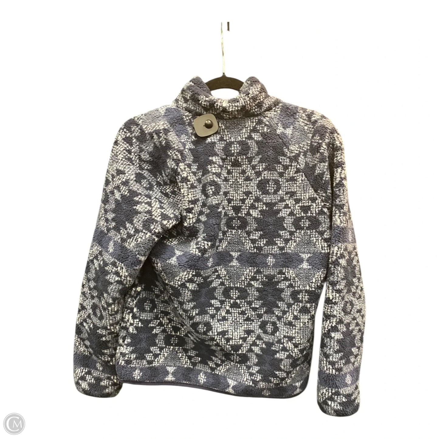 Jacket Fleece By Columbia In Blue & White, Size: S