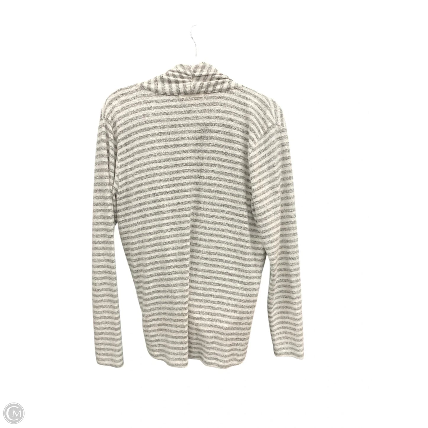Sweater By Clothes Mentor In Grey & White, Size: L