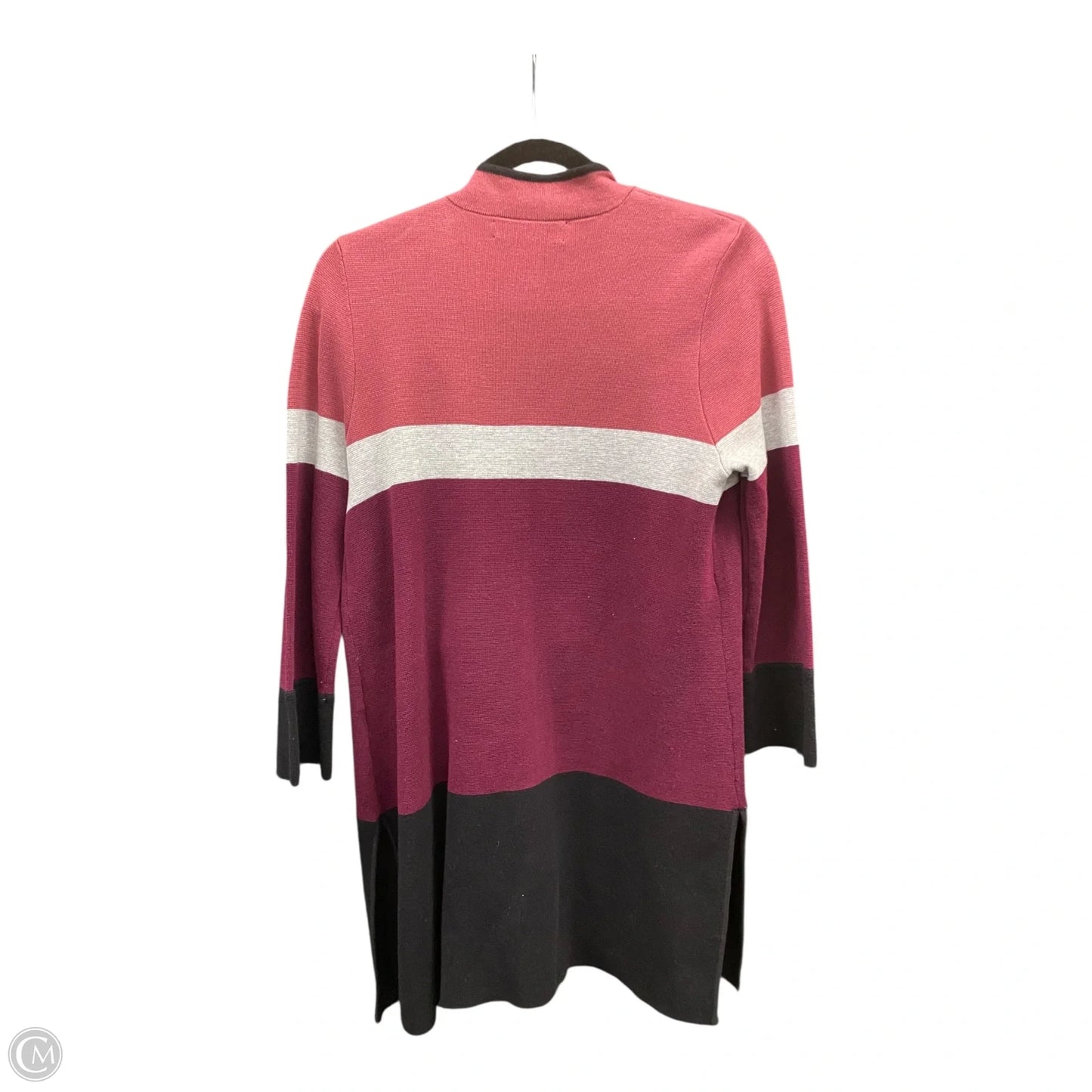 Sweater Cardigan By Kasper In Maroon, Size: M