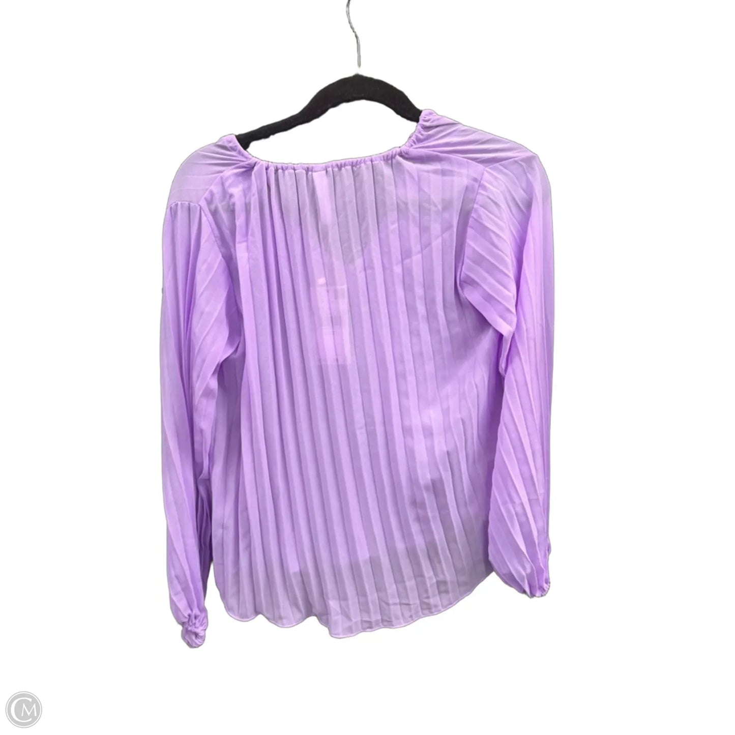 Blouse Long Sleeve By Mng In Purple, Size: Xxs
