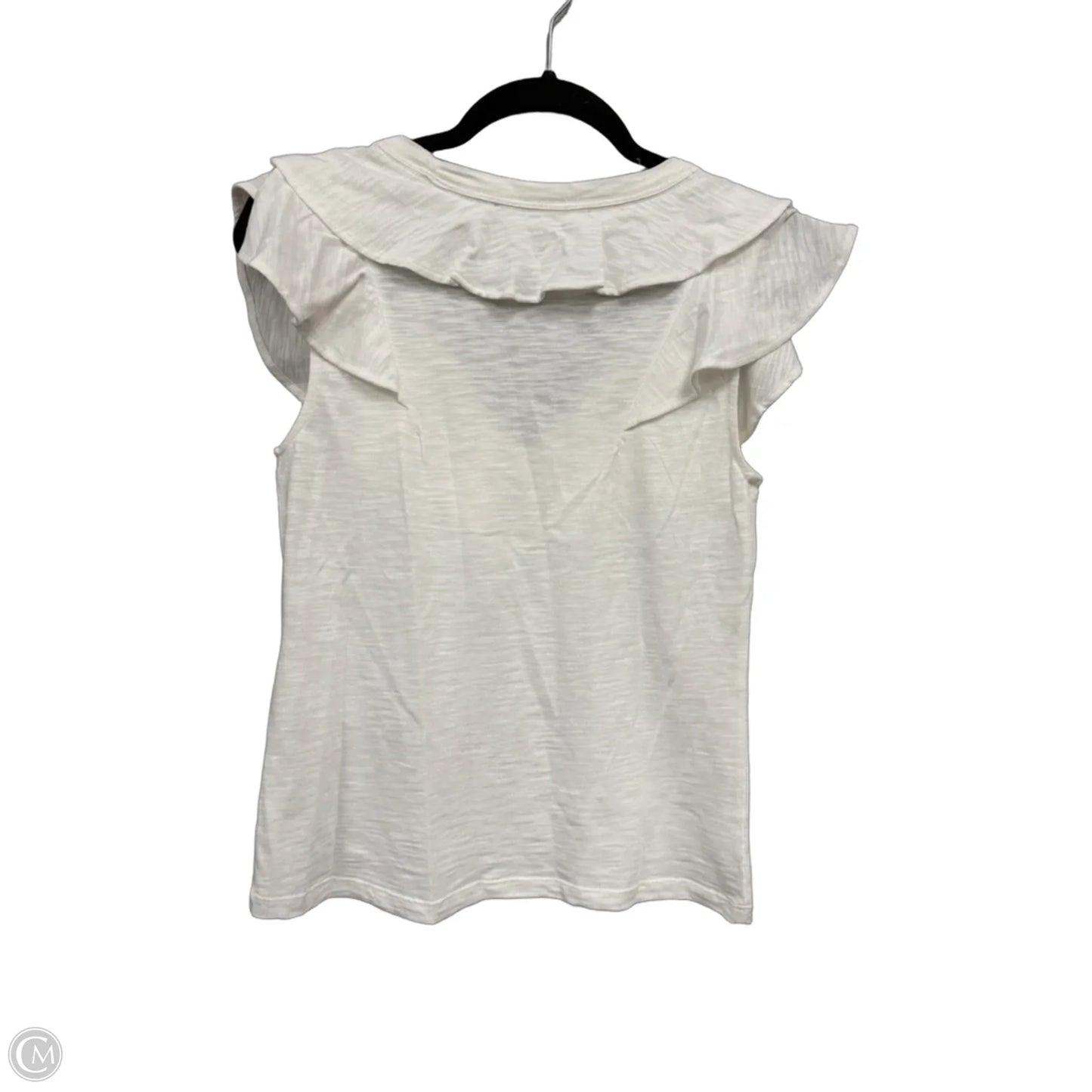 Top Short Sleeve By White House Black Market In White, Size: Xxs