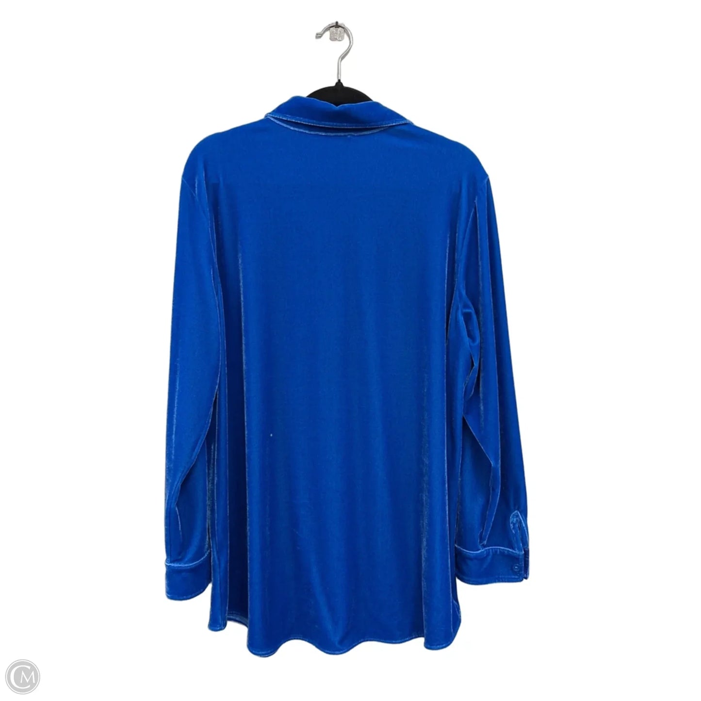 Blouse Long Sleeve By Soft Surroundings In Blue, Size: Xl