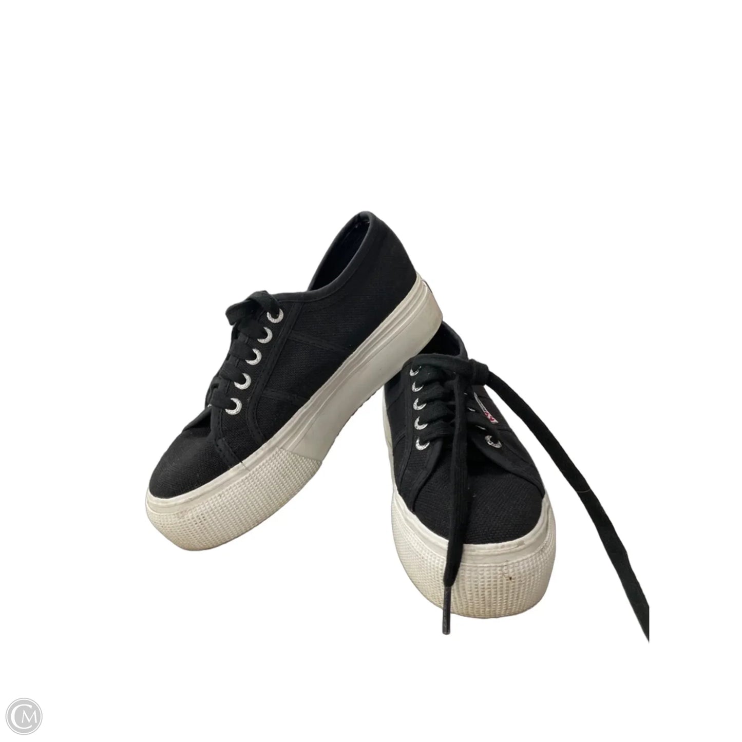 Shoes Sneakers Platform By Superga In Black, Size: 5.5
