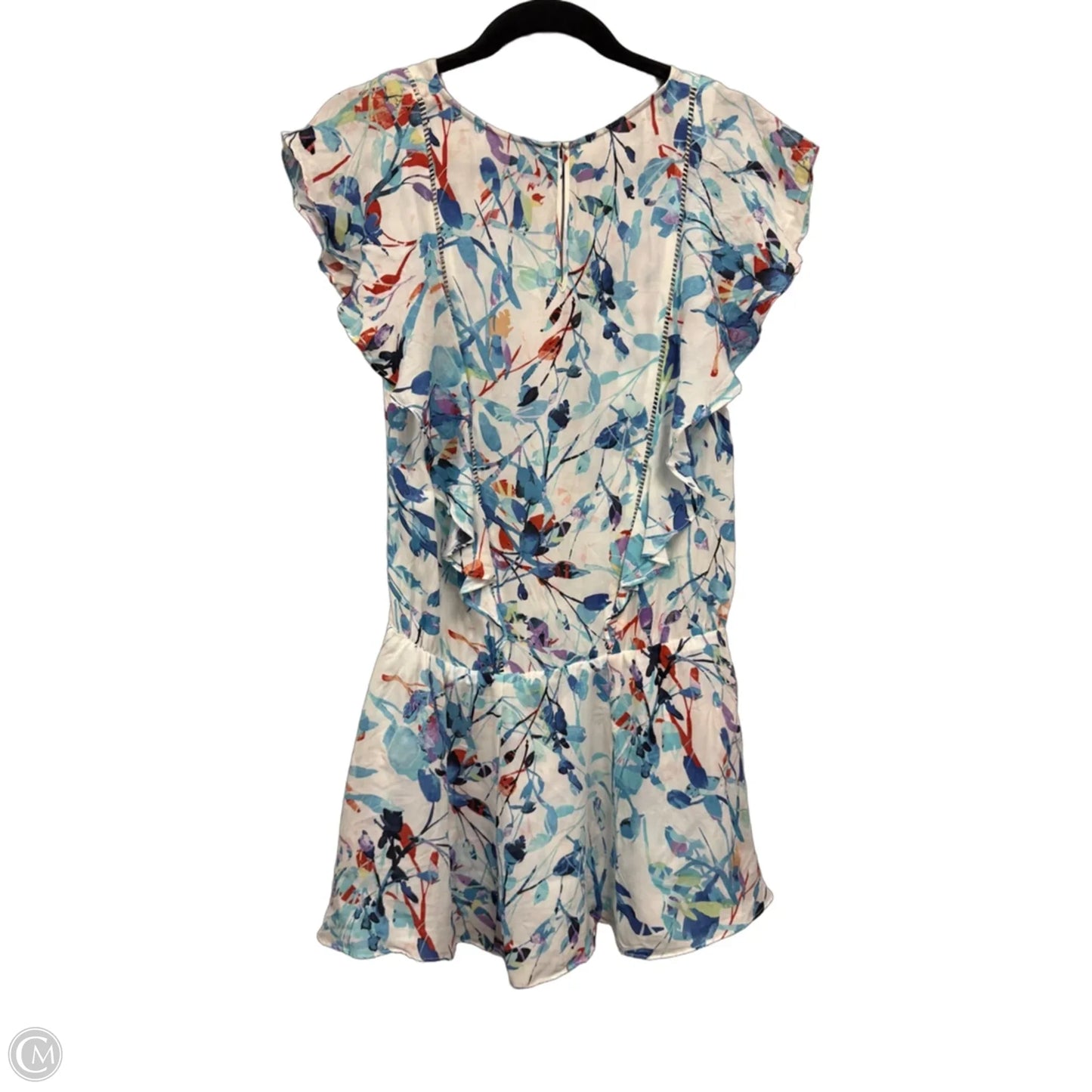 Dress Casual Short By Parker In Blue & White, Size: Xs