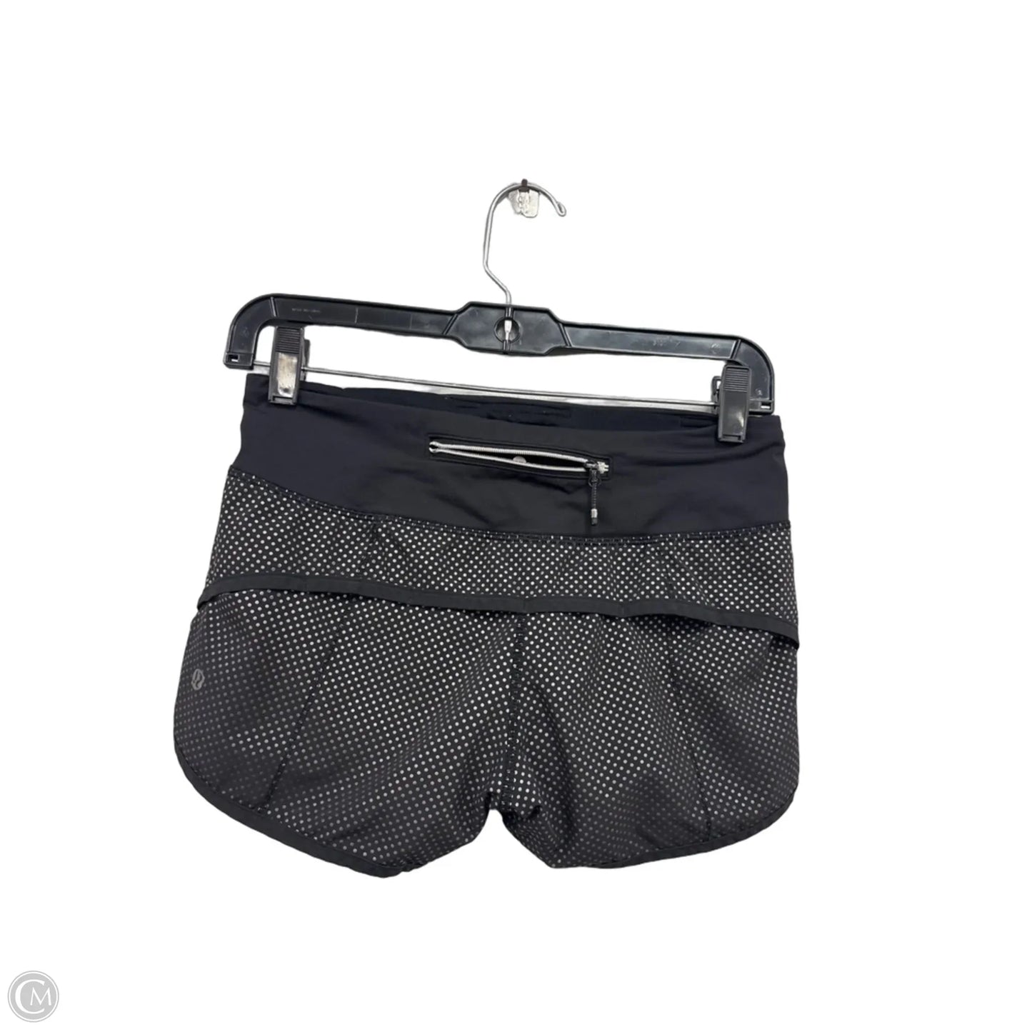 Athletic Shorts By Lululemon In Black & Grey, Size: 2